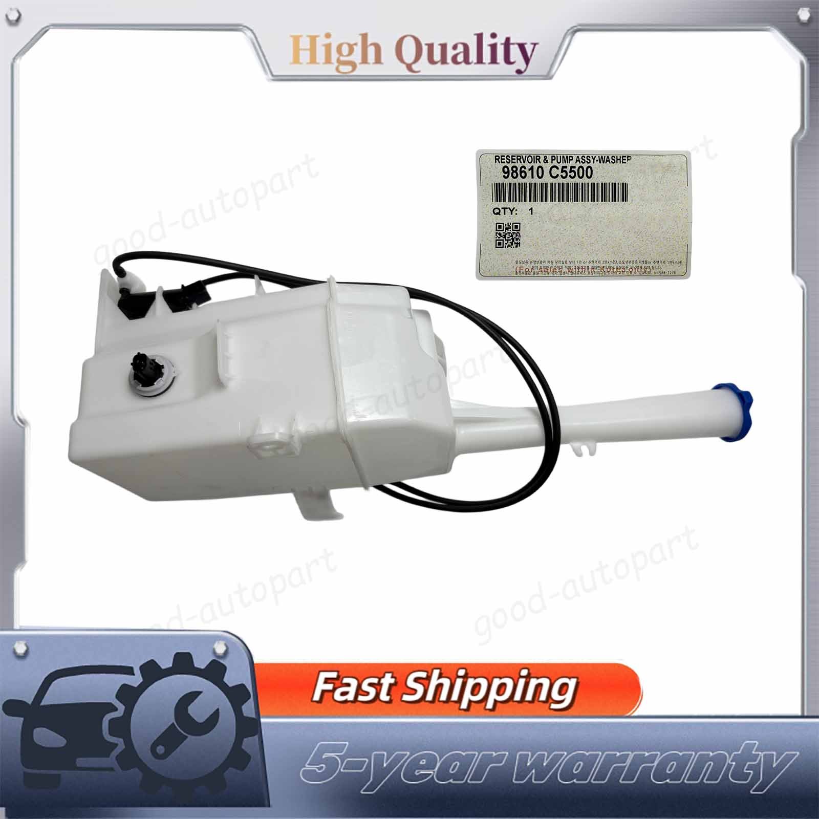 US STOCK New Windshield Washer Reservoir Tank With Sensor 2016-2020 Kia Sorento