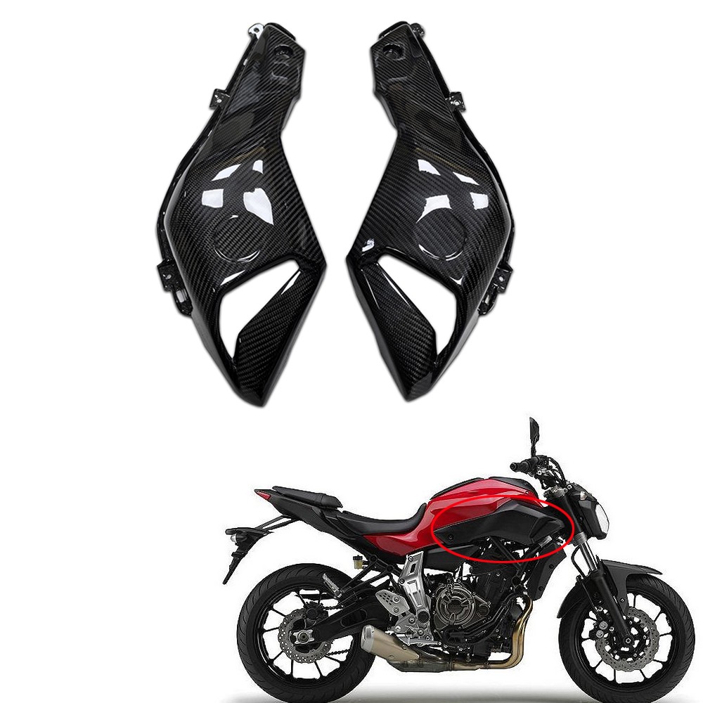 FSG 100% Carbon Fiber Side Panels Fairing Fit for Yamaha 2014-2020 FZ07 MT07 FSG 100% Carbon Fiber Side Panels Fairing Fit for Yamaha 2014-2020 FZ07 MT07