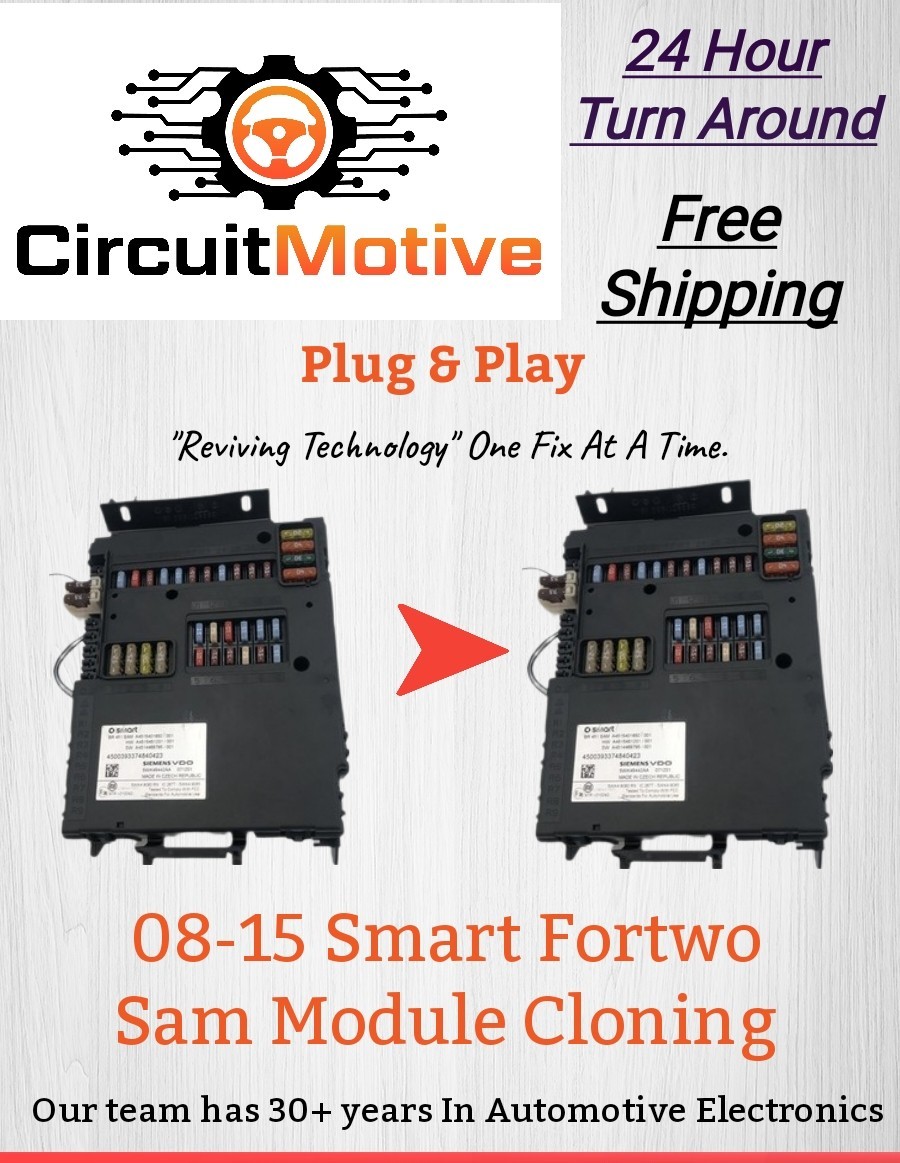 CLONING SERVICE FOR SMART SAM BCM BODY CONTROL MODULE FUSE BOX SMART  2008-2015