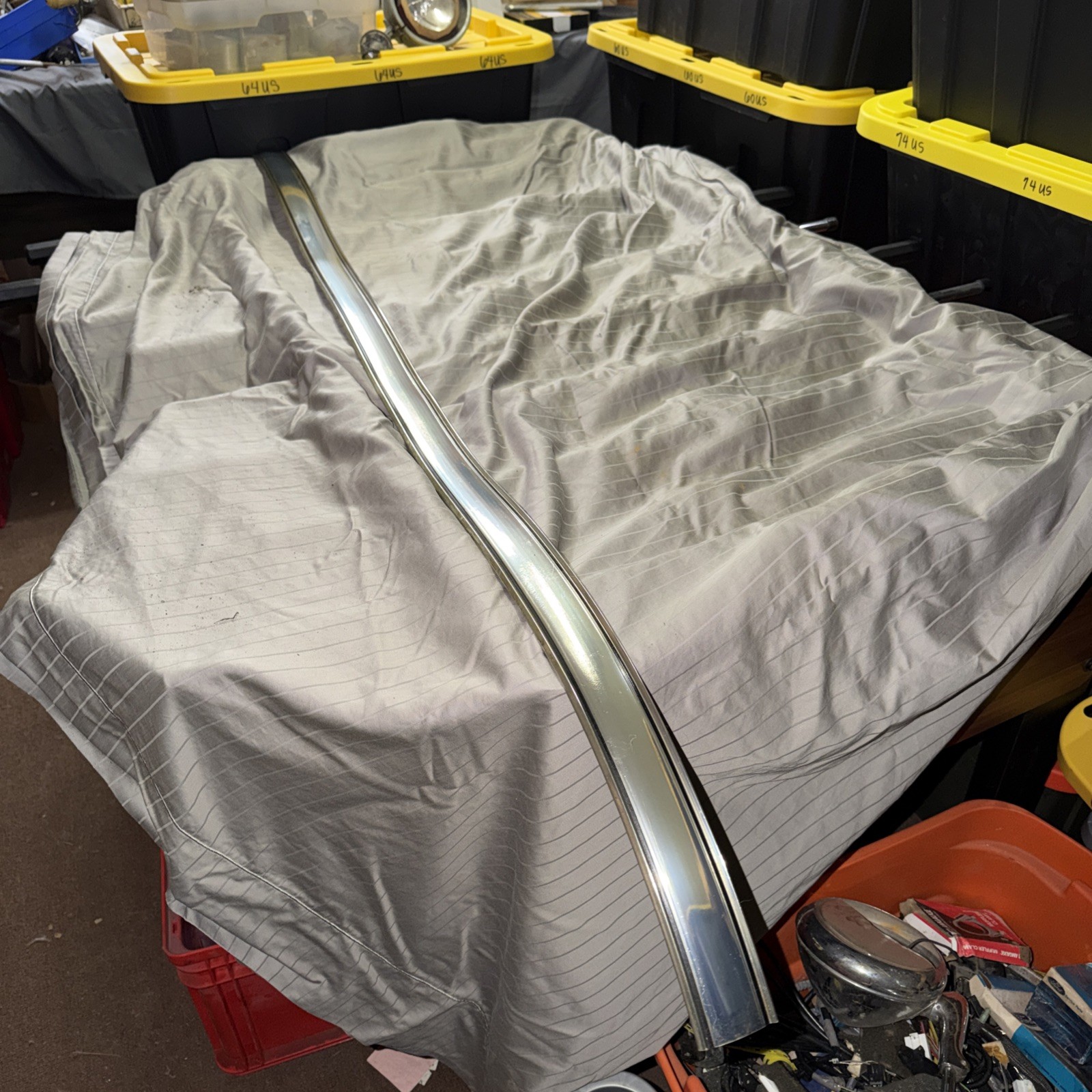 Vintage OEM NOS GM Car Truck Rubber Side Molding 64” Long 2” Wide Silver/black Vintage OEM NOS GM Car Truck Rubber Side Molding 64” Long 2” Wide Silver/black
