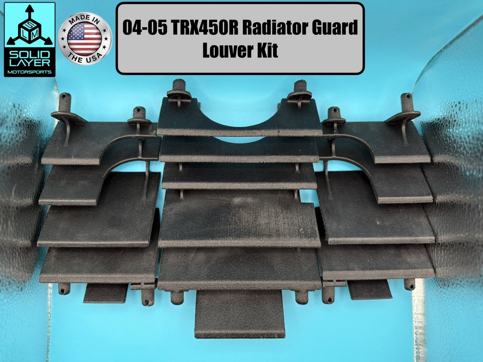 2004 2005 Honda Trx450r Kit Radiator Louver Cover Guard Fin 19034-HP1-000