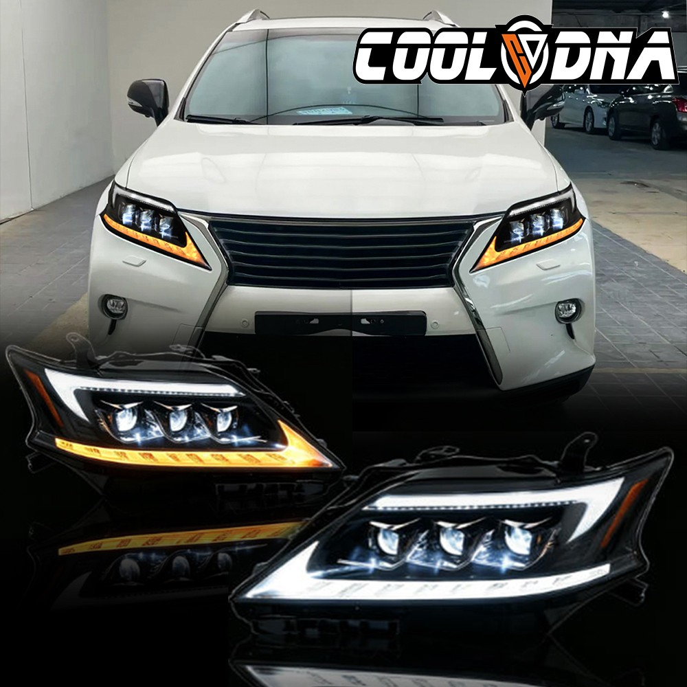 2x Upgrade LED Headlights Sequential Turn For 2009-2015 Lexus RX270 RX350 RX450h