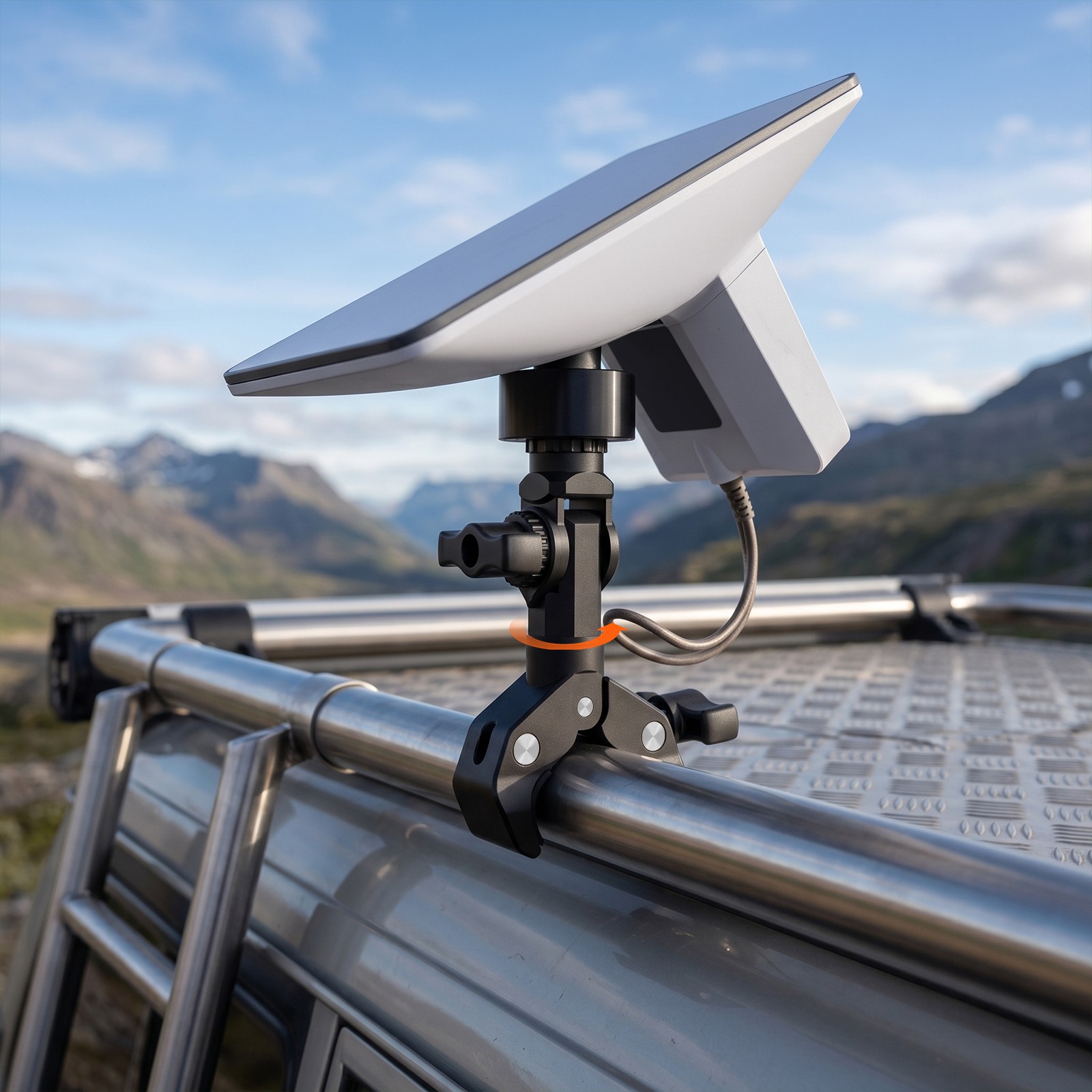Starlink Mini Satellite Antenna Mounting Bracket For Yacht Crossbar RV Roof Rack
