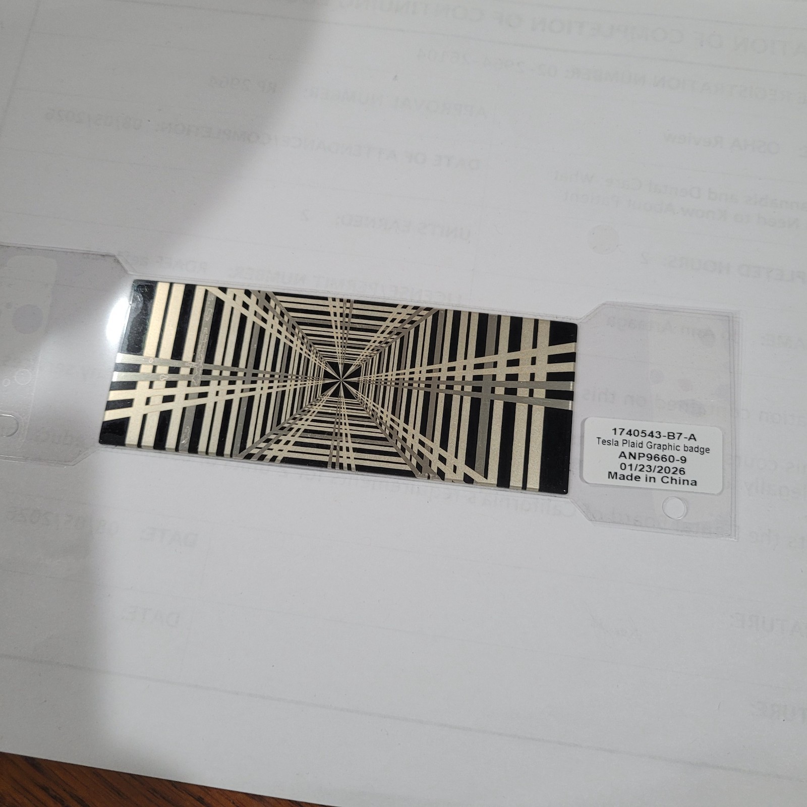 Tesla Signature Series Performance Gold Badge Tesla Signature Series Performance Gold Badge