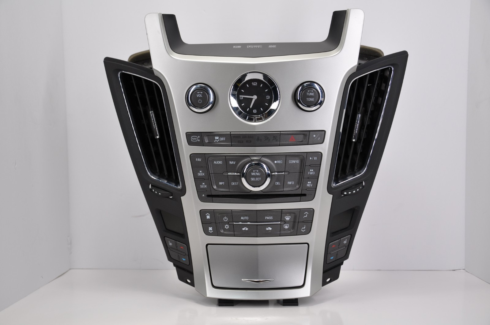 🚘✅ 08 -09 CADILLAC CTS CONTROL PANEL NAV VENTS CLIMATE RADIO BEZEL 23103225 OEM