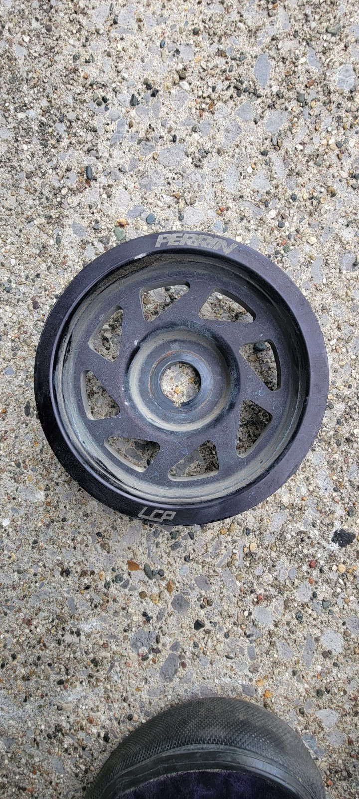 Perrin Lightweight Crank Pulley purple For Subaru EJ Motors 02-14 Wrx 04-21 STI