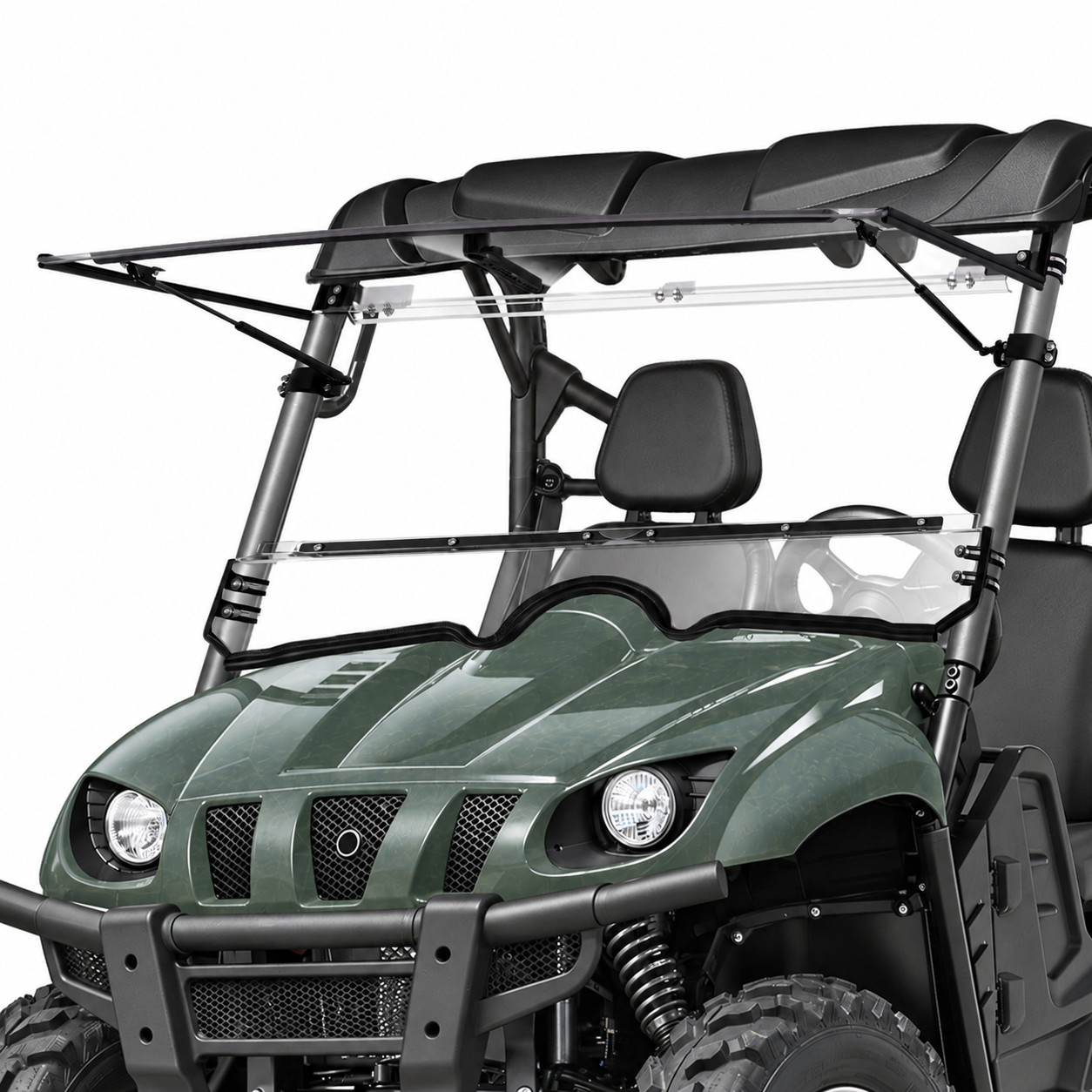 2-IN-1 Front Flip Windshield Full Window For Yamaha Rhino 450 660 700 2004-2013 2-IN-1 Front Flip Windshield Full Window For Yamaha Rhino 450 660 700 2004-2013