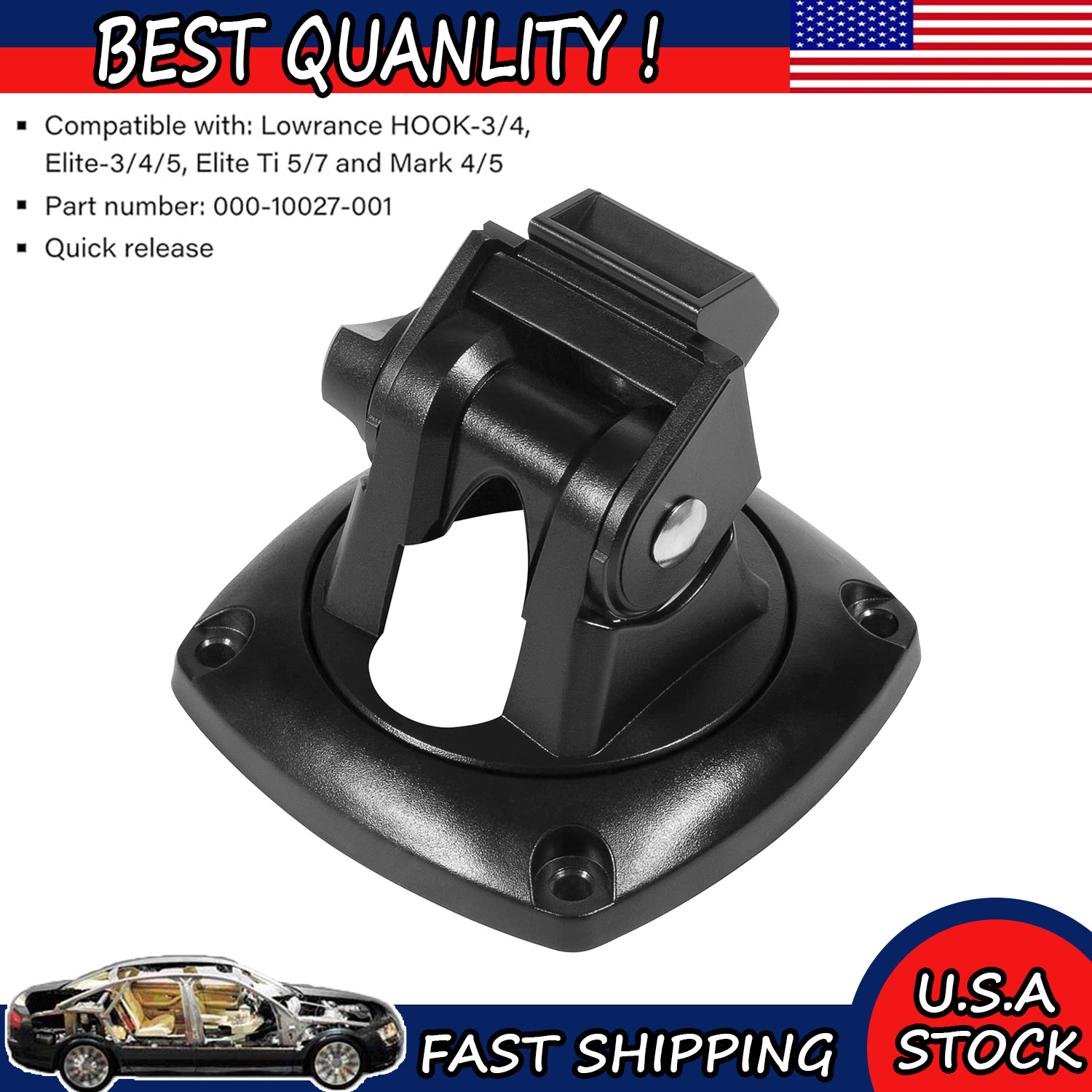 For Lowrance 000-10027-001 Mount Bracket HOOK 4 MARK 4 /5 ELITE 3 4 5 / TI 7 GO5