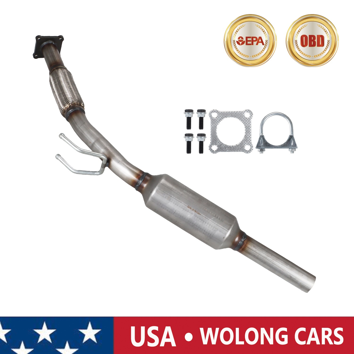 Direct Fit Front Catalytic Converter for Volkswagen Jetta 2.0L 2011-2015