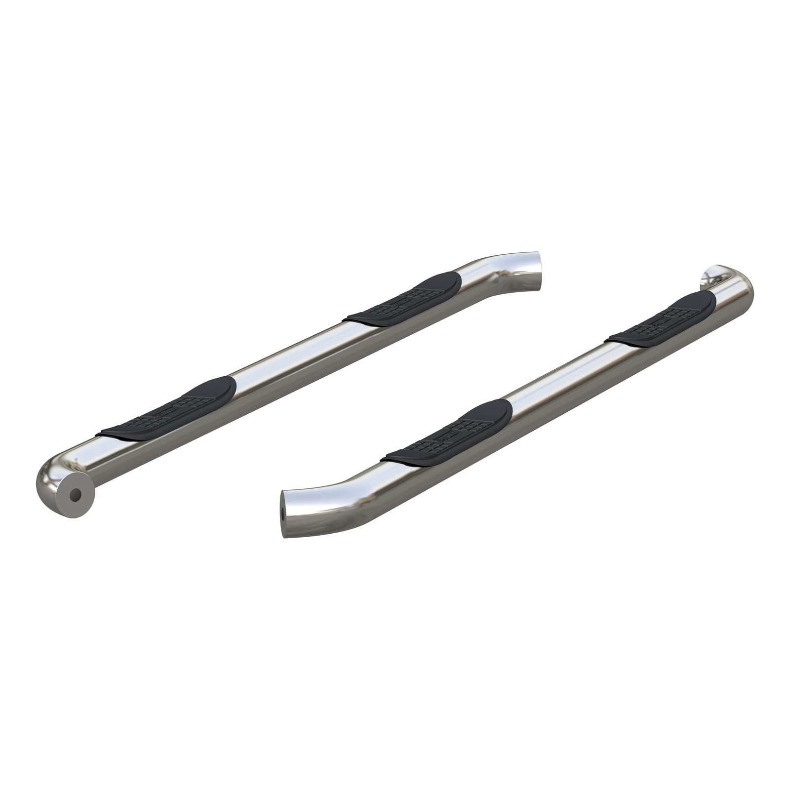 Aries 3in Round Stainless Nerf Bars For 2004-24 Titan / 2016-24 Titan XD Crew