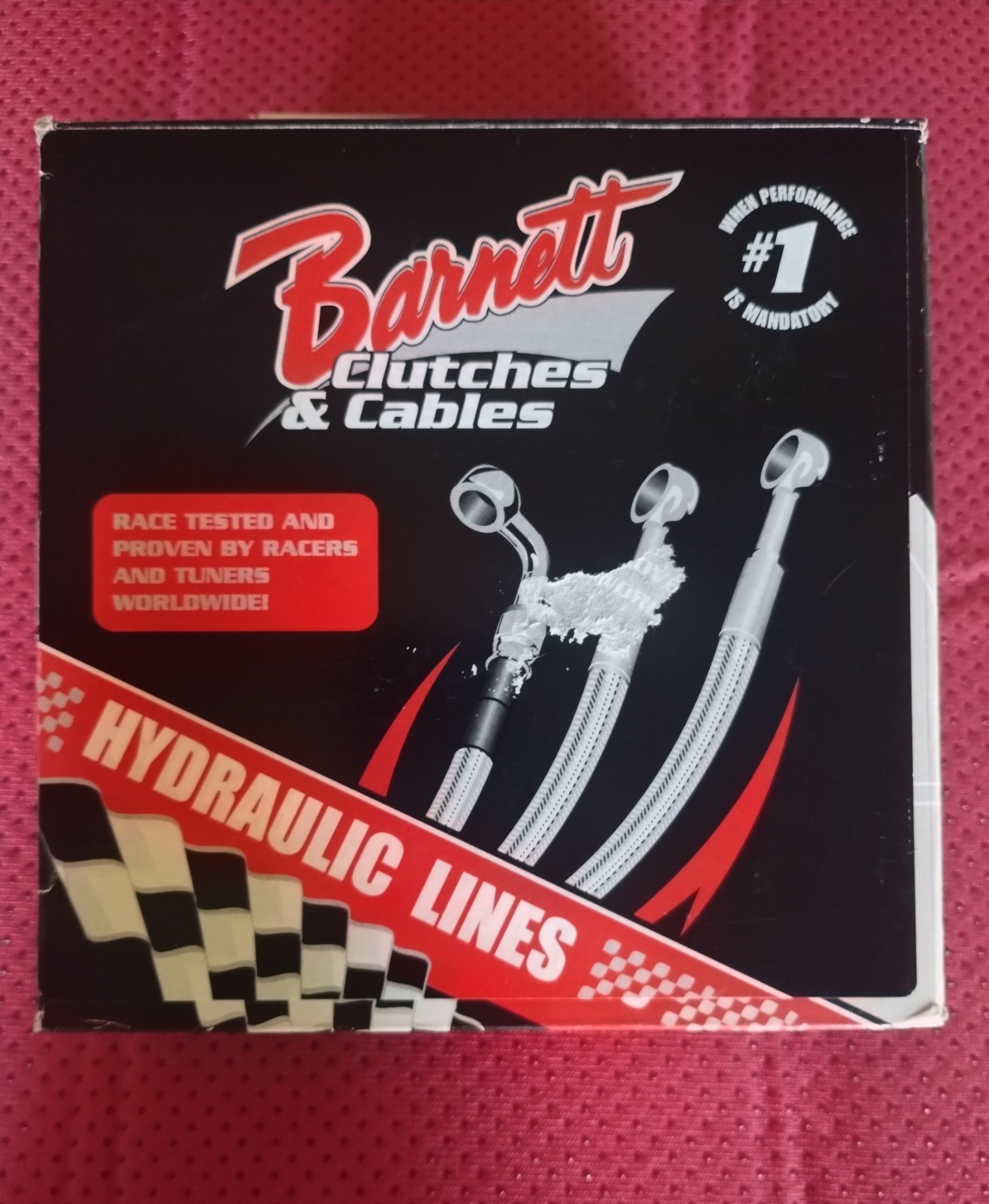 Barnett Black Upper Brake Line  +8