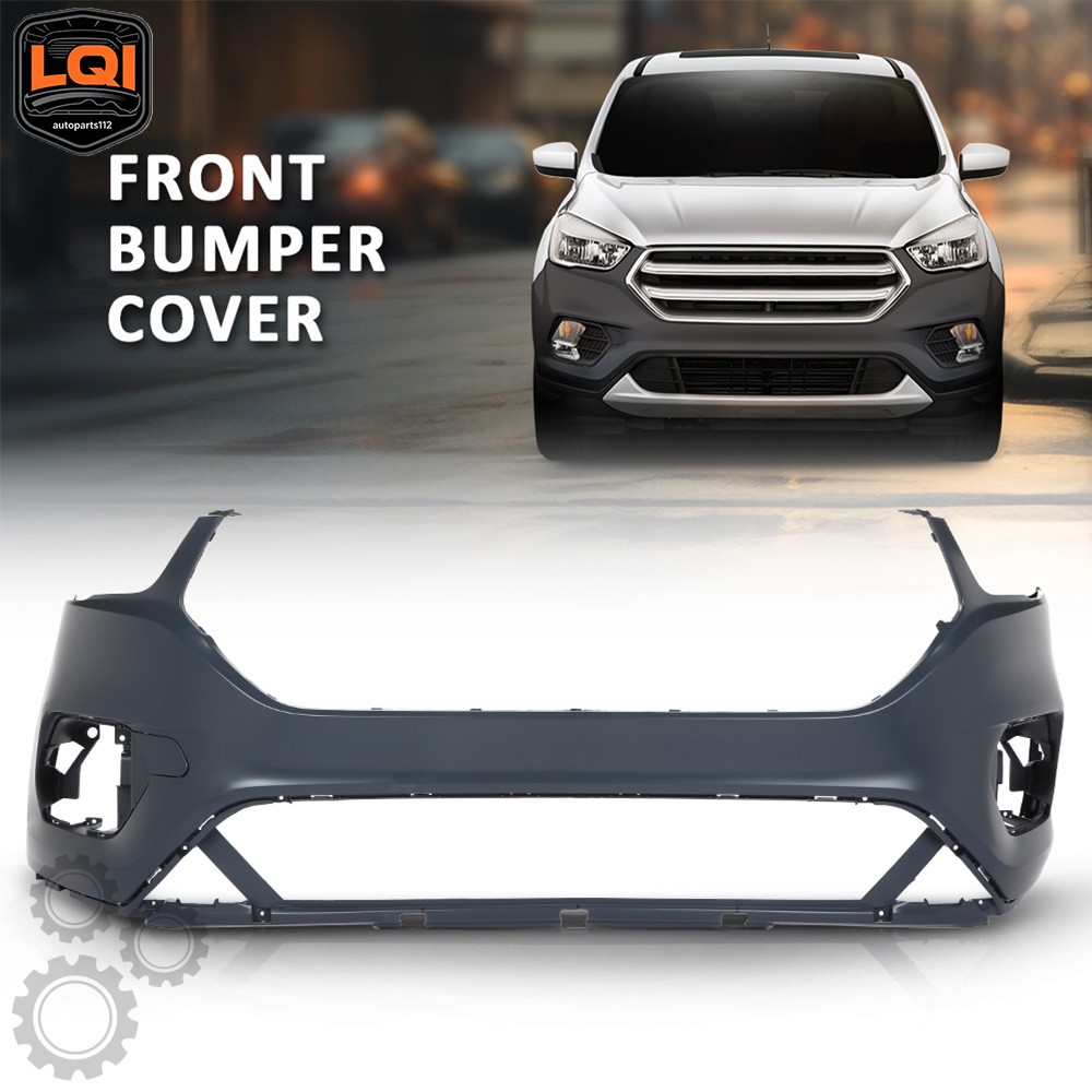 For 2017 2018 2019 Ford Escape w/o Sensor Holes Front Bumper Cover Fascia