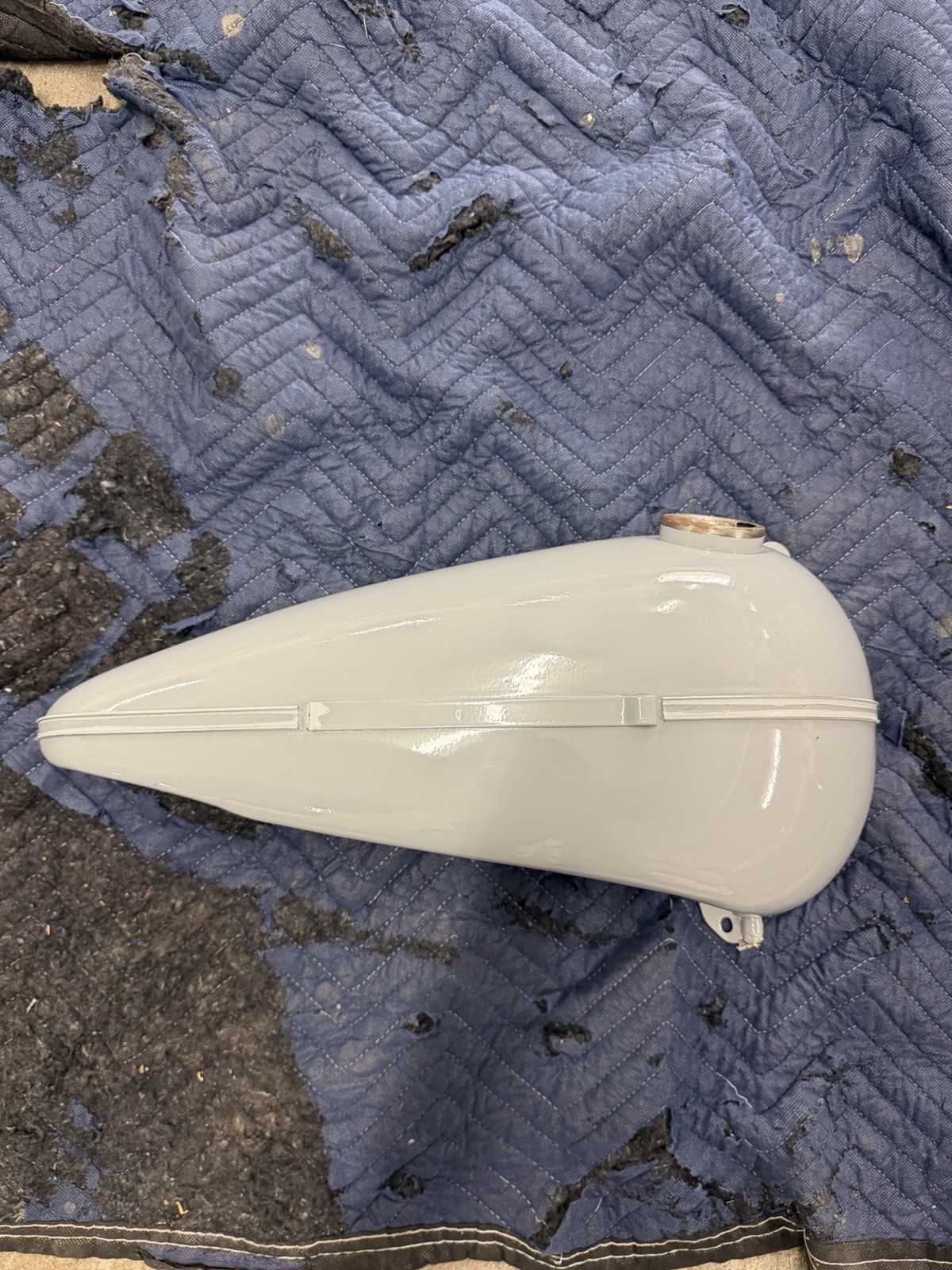 OEM NOS 1941 - 1946 Knucklehead Gas Tank Right Side Harley Davidson OEM NOS 1941 - 1946 Knucklehead Gas Tank Right Side Harley Davidson