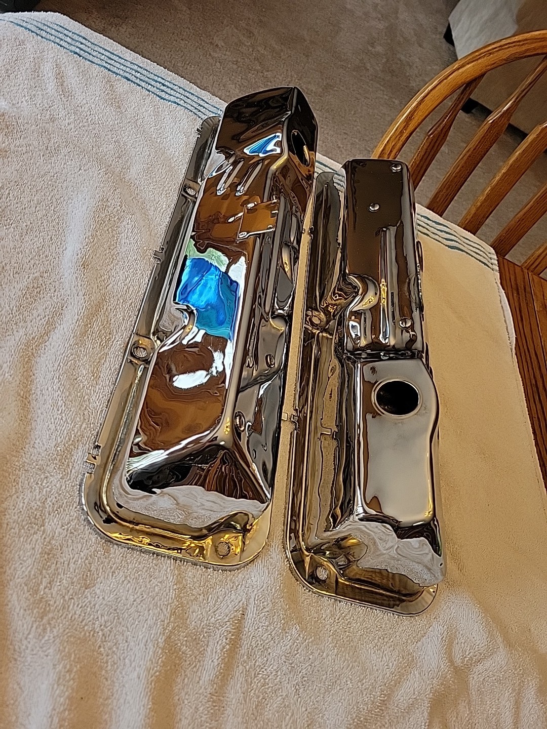 1965-1966 352 390 Chrome Valve Covers Fairlane-Comet-Cyclone-Galaxie GT/GTA/XL 1965-1966 352 390 Chrome Valve Covers Fairlane-Comet-Cyclone-Galaxie GT/GTA/XL