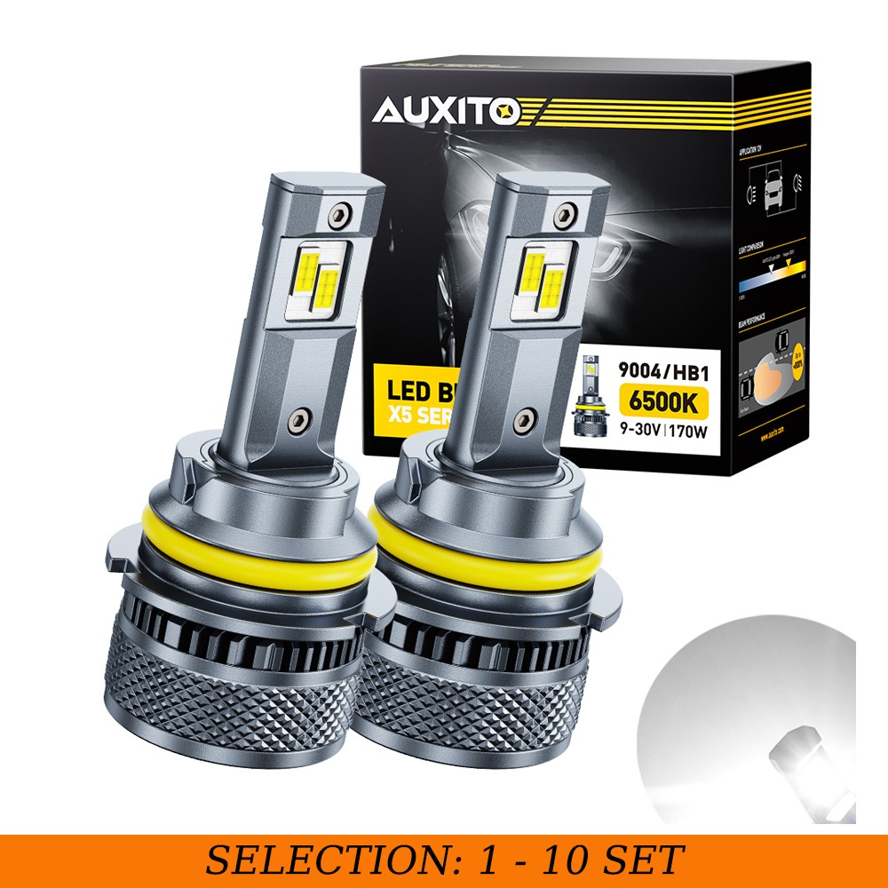 2-20X 9004 LED Headlight Bulbs High Low Beam Super Bright 6500K White Canbus X5 2-20X 9004 LED Headlight Bulbs High Low Beam Super Bright 6500K White Canbus X5
