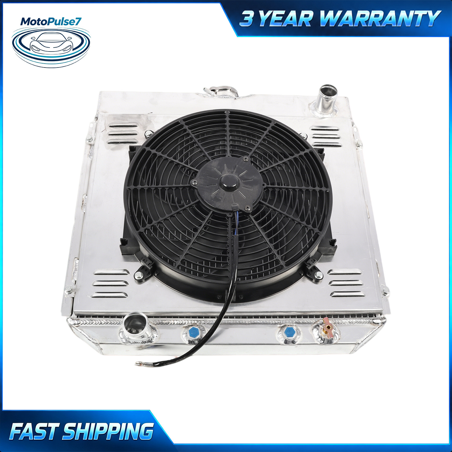 For Ford Mustang 1967-70 & Fairlane 1963-69 3-Row Radiator Shroud Fan