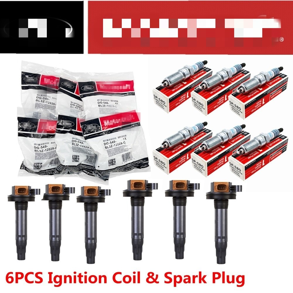 6pc Genuine Motorcraft Ignition Coil DG549 & Spark Plug SP580 For Ford F150 3.5L 6pc Genuine Motorcraft Ignition Coil DG549 & Spark Plug SP580 For Ford F150 3.5L