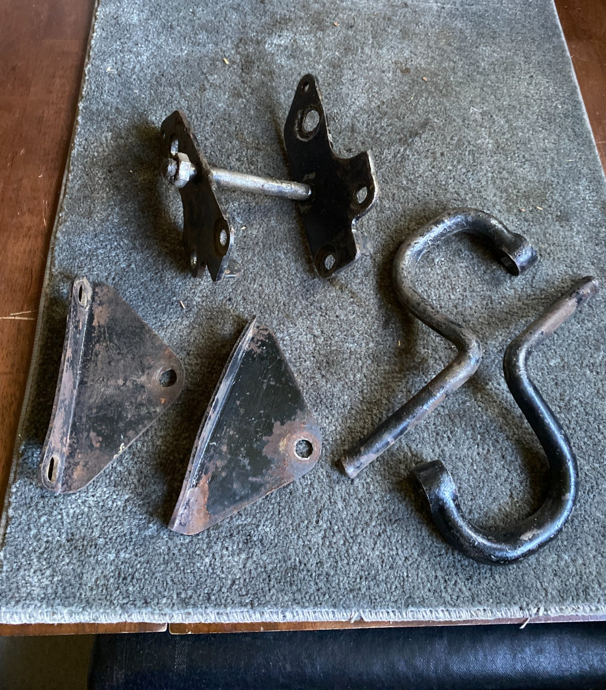 1950s 1960s AJS Matchless Unknown Lot G80 - Pair of Footrests Footpegs Brackets 1950s 1960s AJS Matchless Unknown Lot G80 - Pair of Footrests Footpegs Brackets