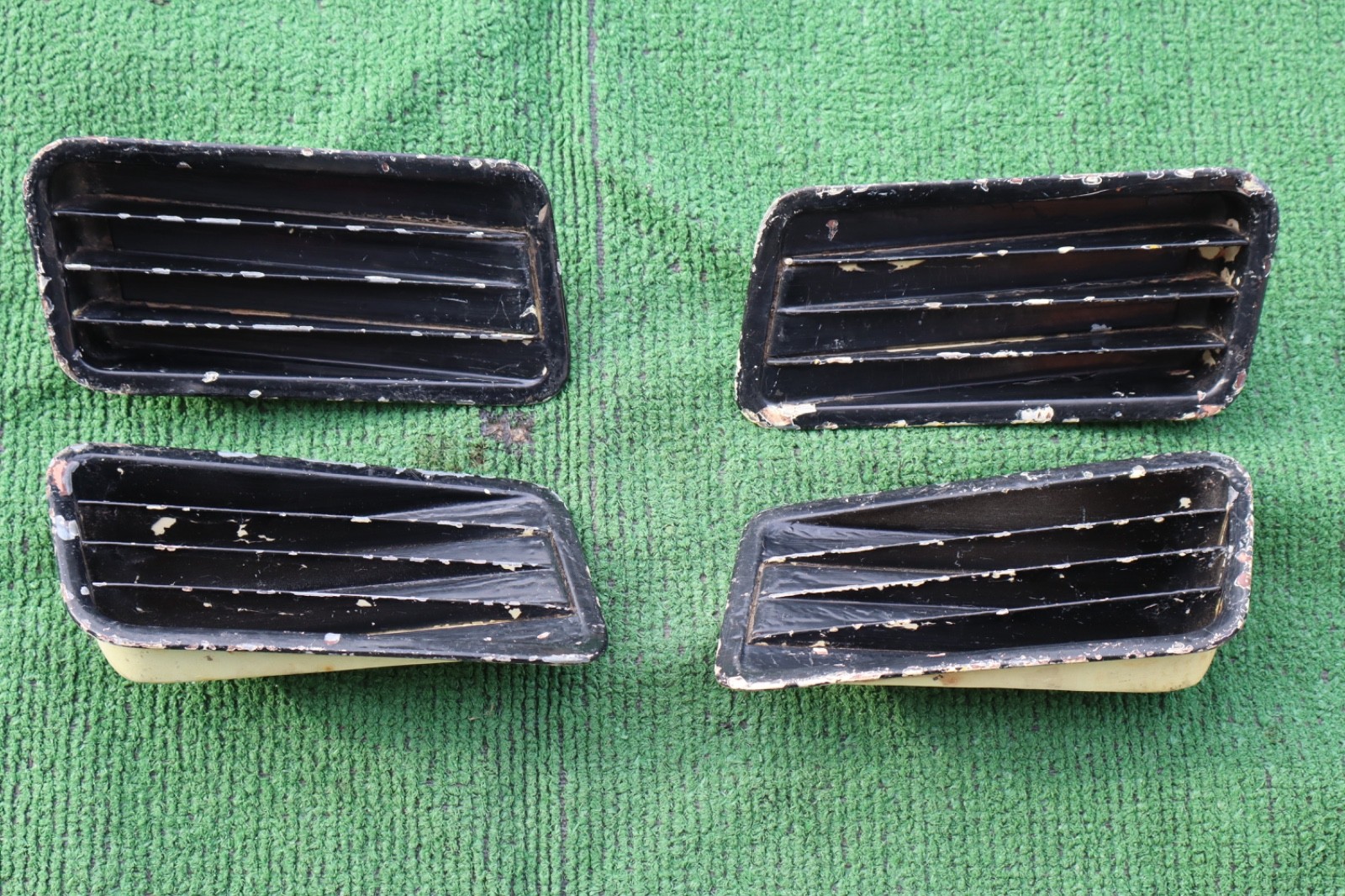 1967 Mustang quarter panel side scoops both sides full set of 4 1967 Mustang quarter panel side scoops both sides full set of 4