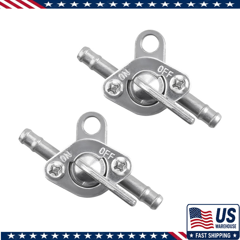 2 PCS Inline Fuel Tank Tap Valve, 6mm Motorcycle Fuel Petcock Shut OfColor: 2PCS 2 PCS Inline Fuel Tank Tap Valve, 6mm Motorcycle Fuel Petcock Shut OfColor: 2PCS