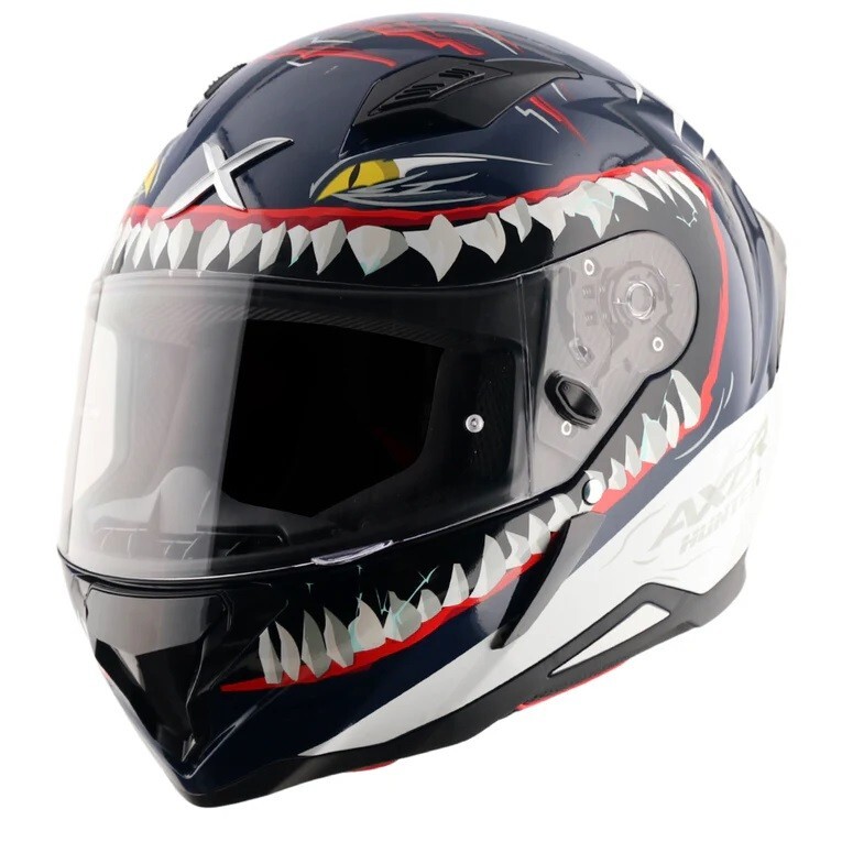 AXOR “Hunter Shark” DOT & ECE Approved Full Face Motorcycle Helmet AXOR “Hunter Shark” DOT & ECE Approved Full Face Motorcycle Helmet