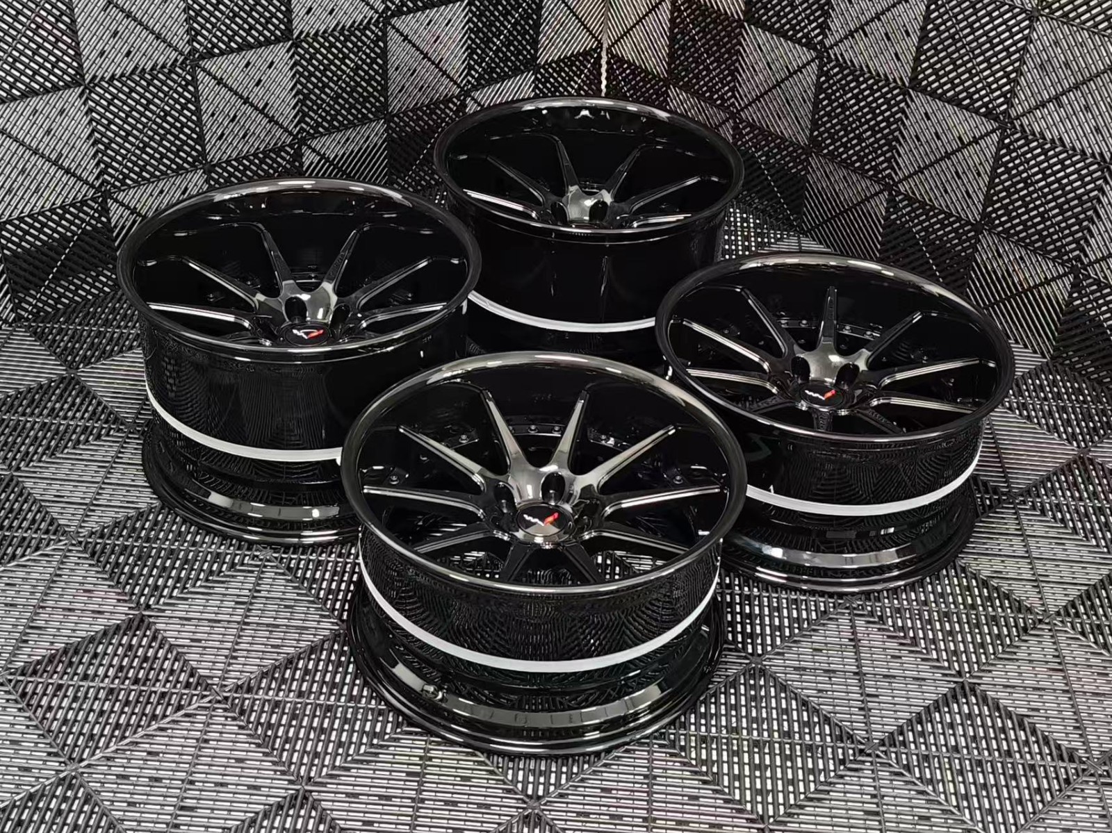 Suitable for Chevrolet Corvette series three-piece forged wheels Suitable for Chevrolet Corvette series three-piece forged wheels