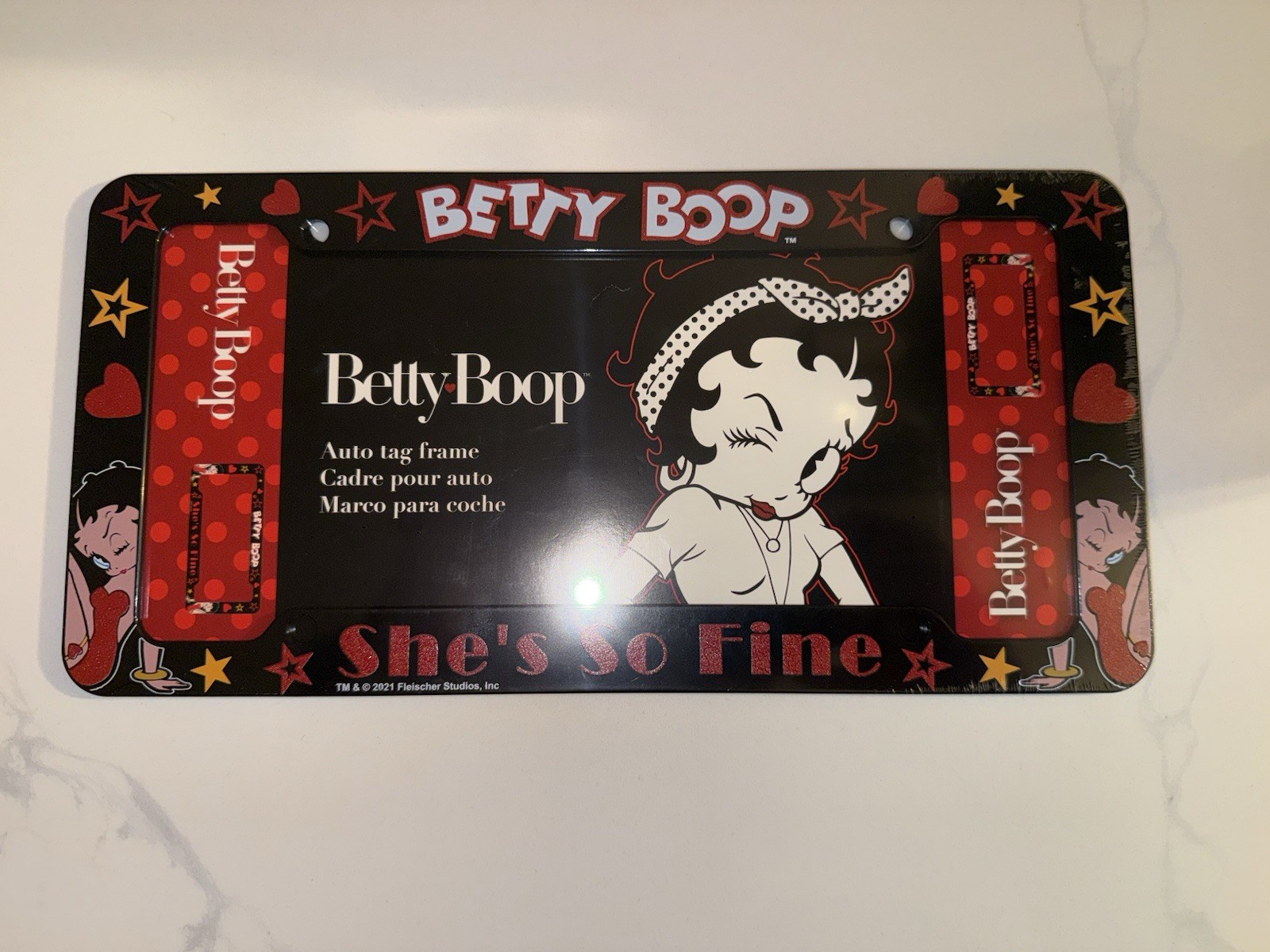 Betty Boop Car License Plate Frame NEW Betty Boop Car License Plate Frame NEW