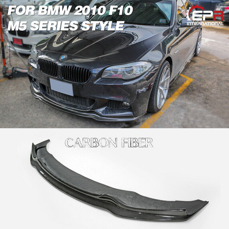 For 2010 BMW F10 M5 Series AK-Style Carbon Fiber Front Bumper Lip Body Kits