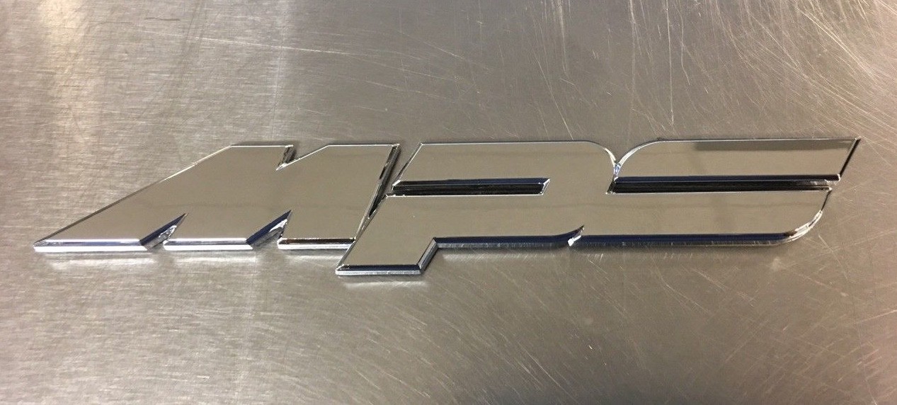 Mazda MPS Chrome Emblem Factory Replacement Badge Mazdaspeed MS3 MS6 Speed 3 6