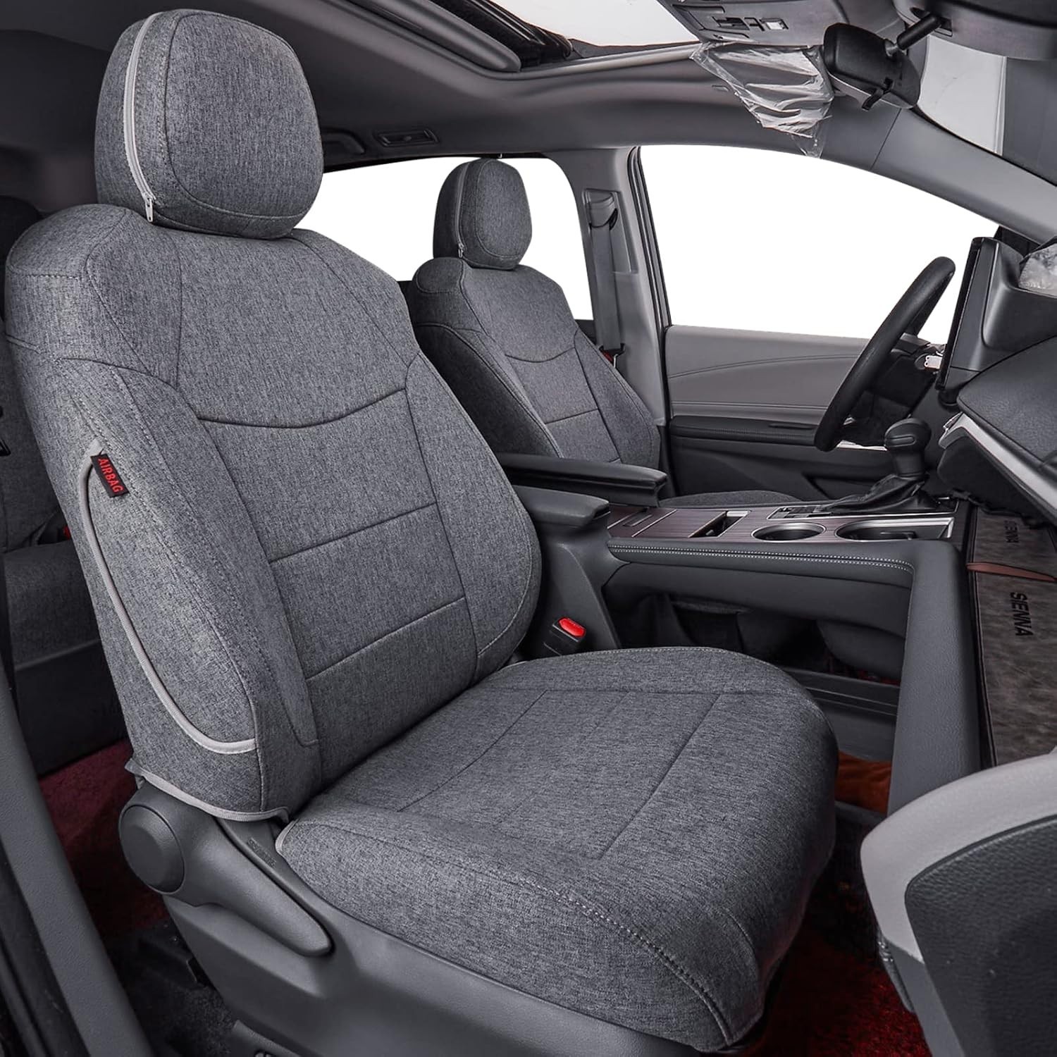 coverdream Sienna Car Seat Covers Custom 2021-2026 Toyota Sienna XLE LE(8-Seat)