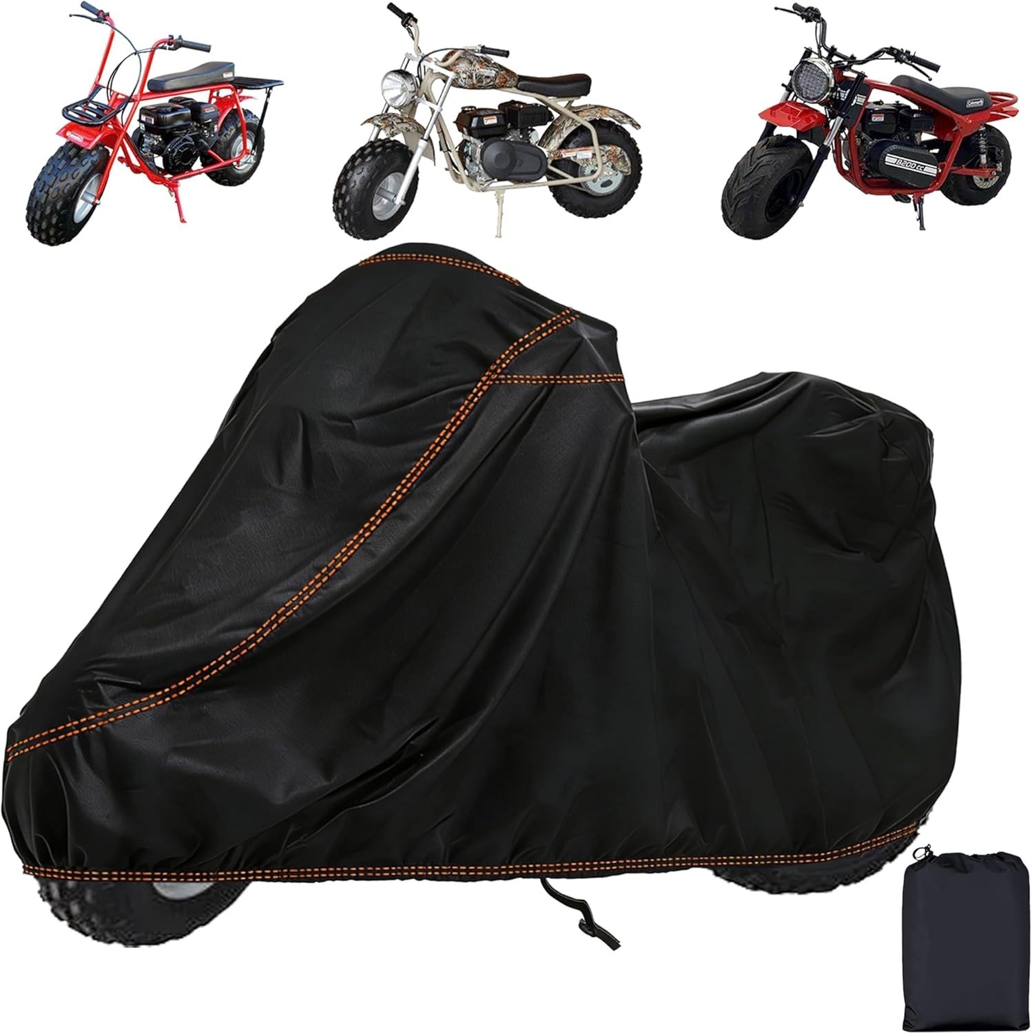 Universal Mini Bike Cover, Outdoor & Indoor Waterproof Windproof black Universal Mini Bike Cover, Outdoor & Indoor Waterproof Windproof black