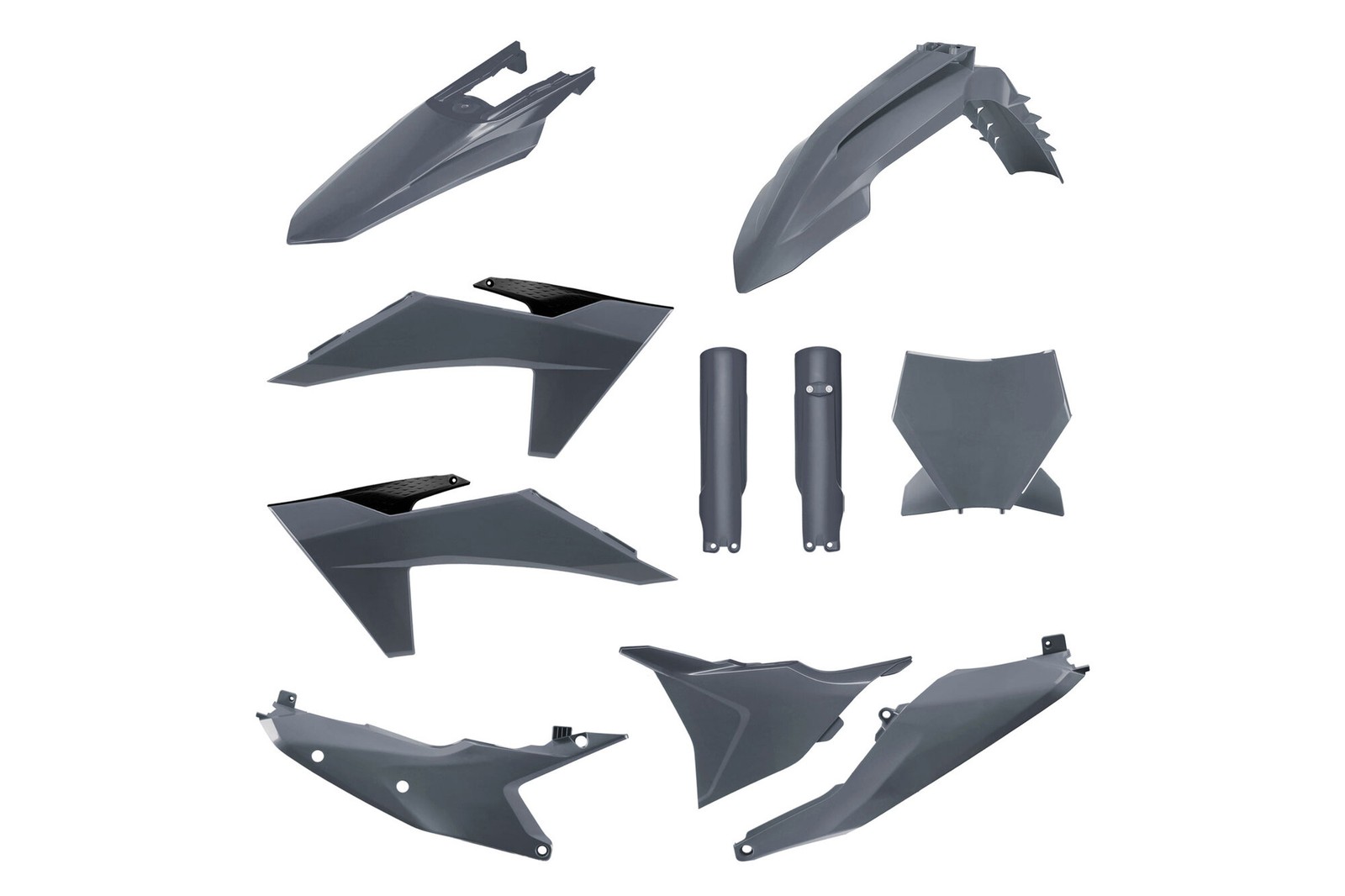 Polisport Grey Plastic Kit 22-24 KTM SXF, XC, XCF Polisport Grey Plastic Kit 22-24 KTM SXF, XC, XCF