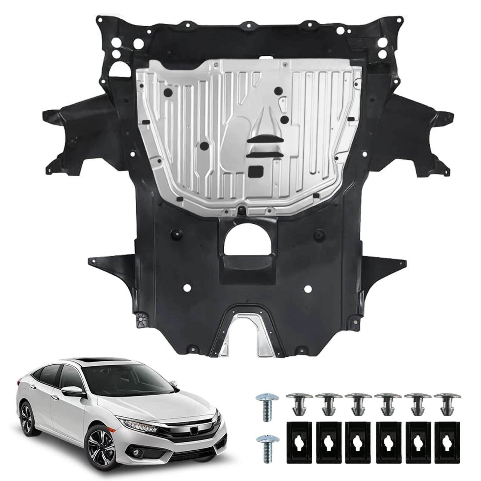 74110-TBA-A00 Lower Engine Splash Shield for Honda Civic 2016-2021, OEM Replacem 74110-TBA-A00 Lower Engine Splash Shield for Honda Civic 2016-2021, OEM Replacem