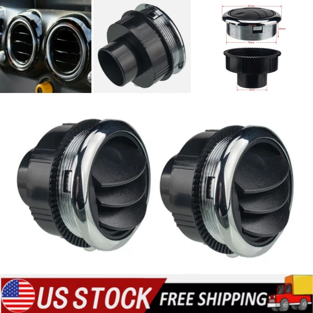 Universal 46mm Round A/C Air Conditioning Outlet Vent for RV Bus Car Van Boat