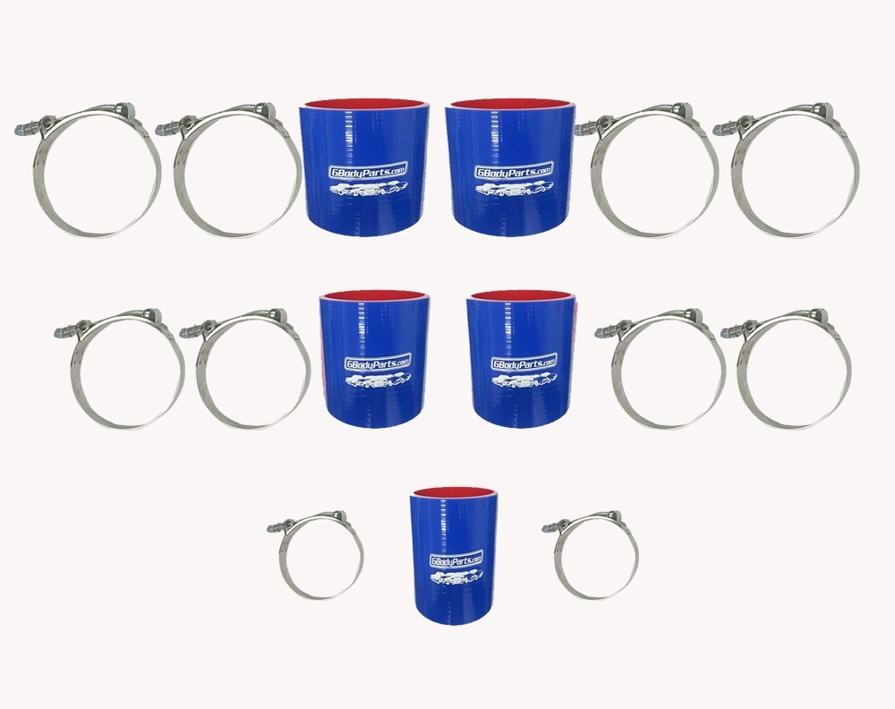 1986-1987 Grand National MAF Pipe Turbo Intercooler Hoses T-Bolt Clamp Set BLUE