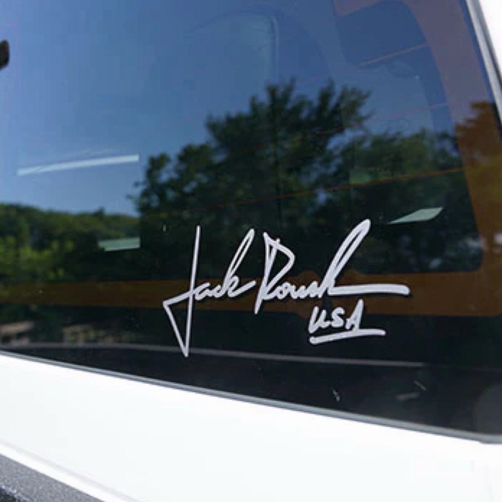 Jack Roush Signature USA Window Body Decal OEM 2PC Set New Trucks Cars Universal