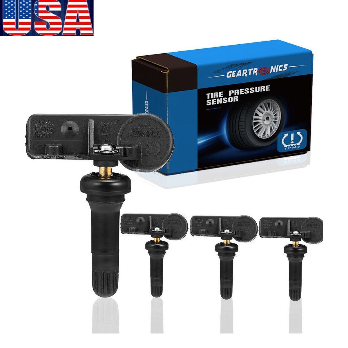 TPMS Sensor Pre-Programmed TPMS for Jeep Wrangler JK 56029398AB 4 Pack Sensor