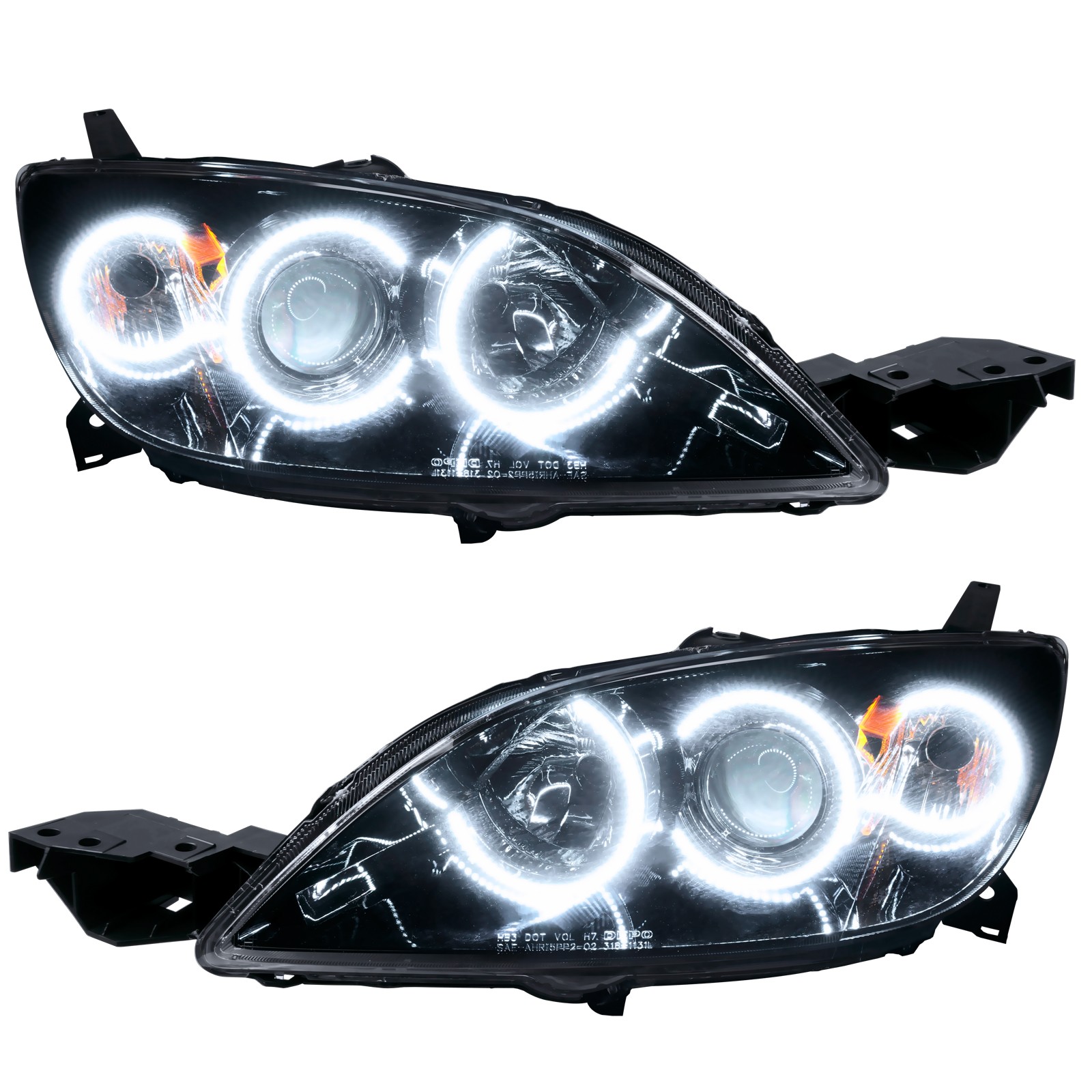 Oracle for 04-09 Mazda 3 SMD HL - 4DR - Halogen Style - White