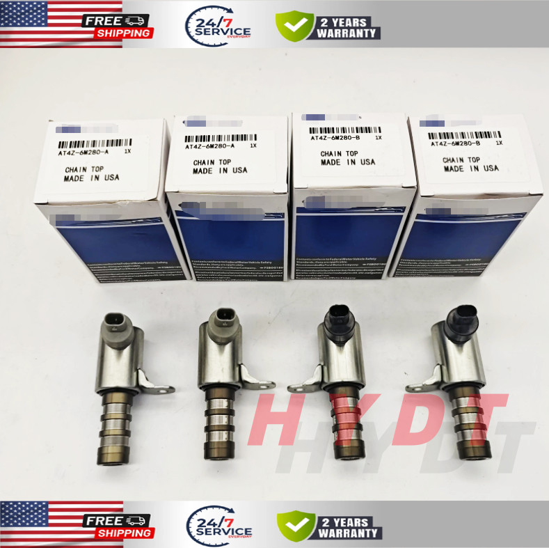 4x VVT Variable Valve Timing Solenoid For Lincoln MKZ 11-17 Ford F-150 3.5L NEW