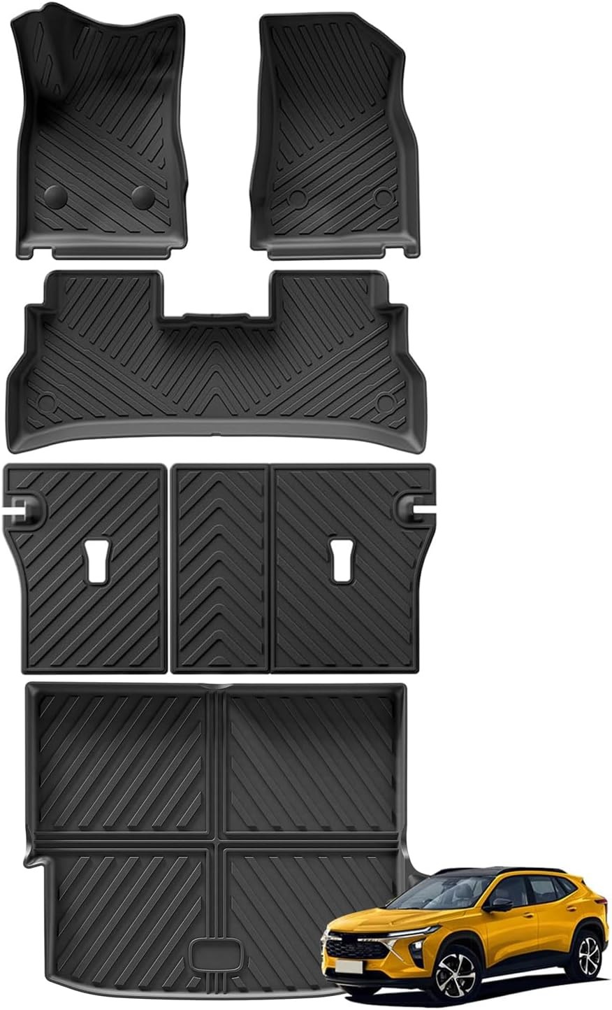 SMABEE 6PCS Fit for Floor Mats & Backrest Cargo Liner, black SMABEE 6PCS Fit for Floor Mats & Backrest Cargo Liner, black