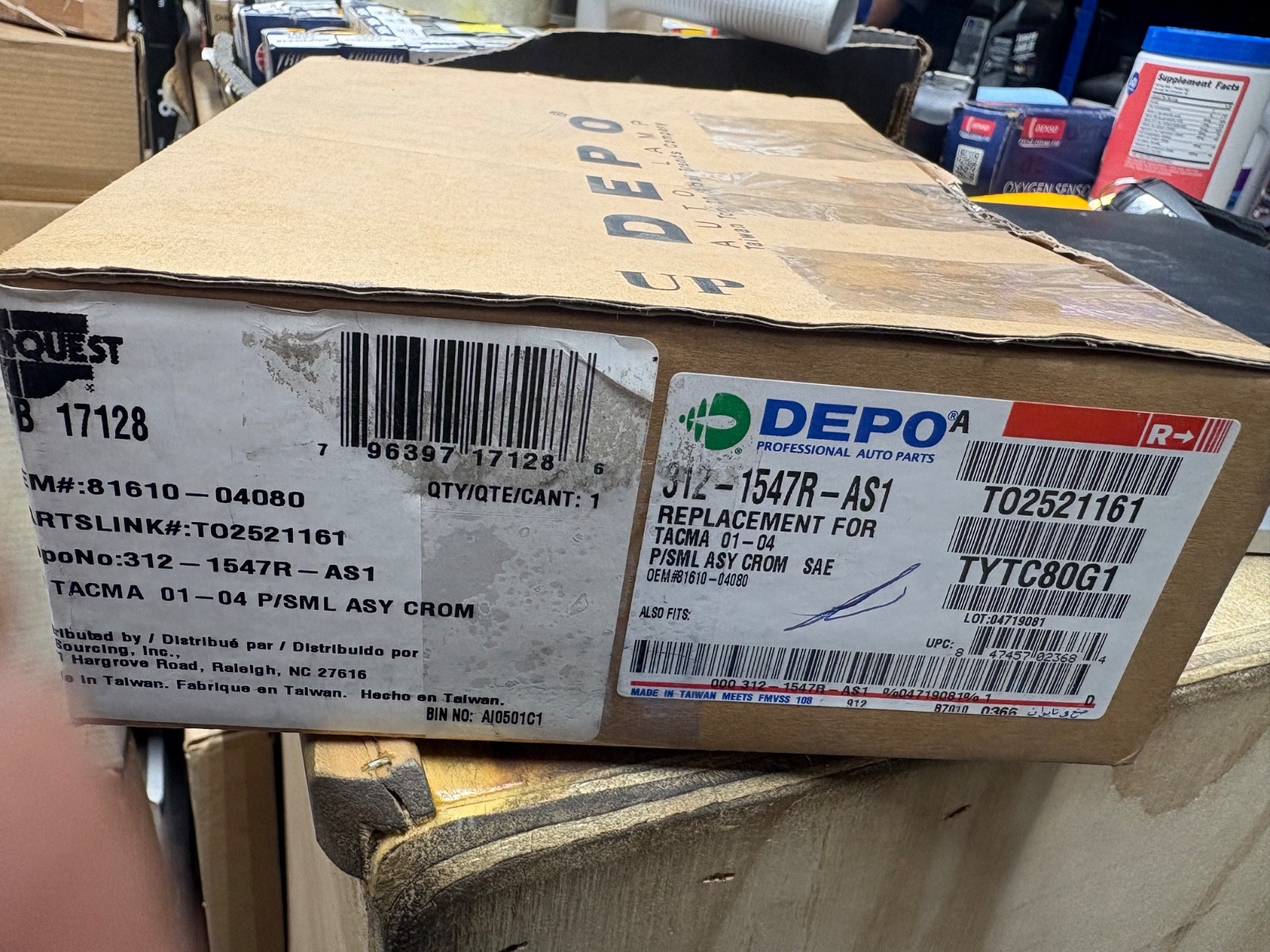 Depo Parking Light Assembly 01-04 Tacoma 312-1547R-AS1 Right Passenger Side 🇺🇸