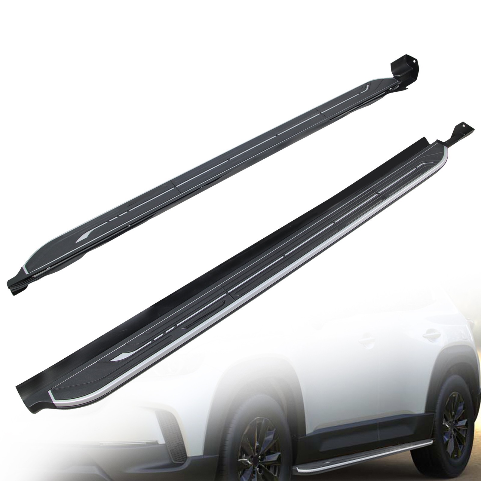2 pcs For 2023-2026 Mazda CX50 CX-50 Side Steps Running Boards Nerf Bars Pedal