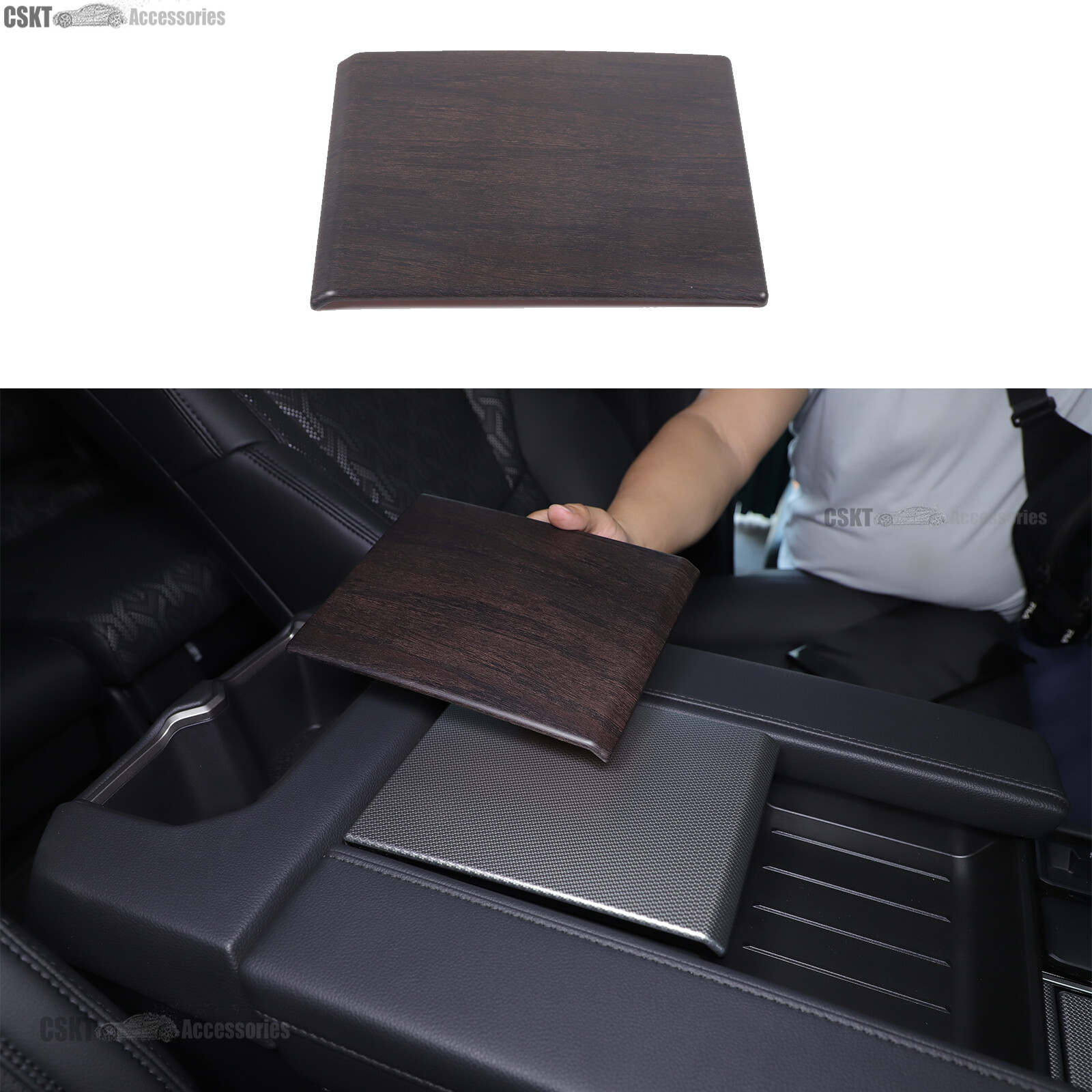 ABS Oak Wood Grain Interior Accent Cover Trim Set Fits Toyota Tundra 2022-2026