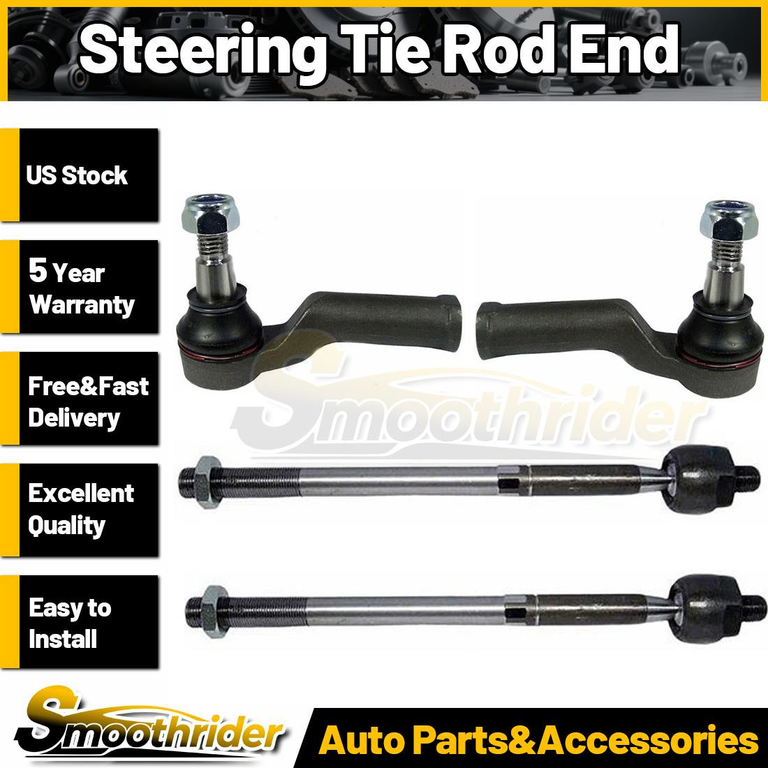 4pcs Outer Inner Tie Rod End Fits 2008 2009 2010 2011 2012 2013 2014 Volvo XC70