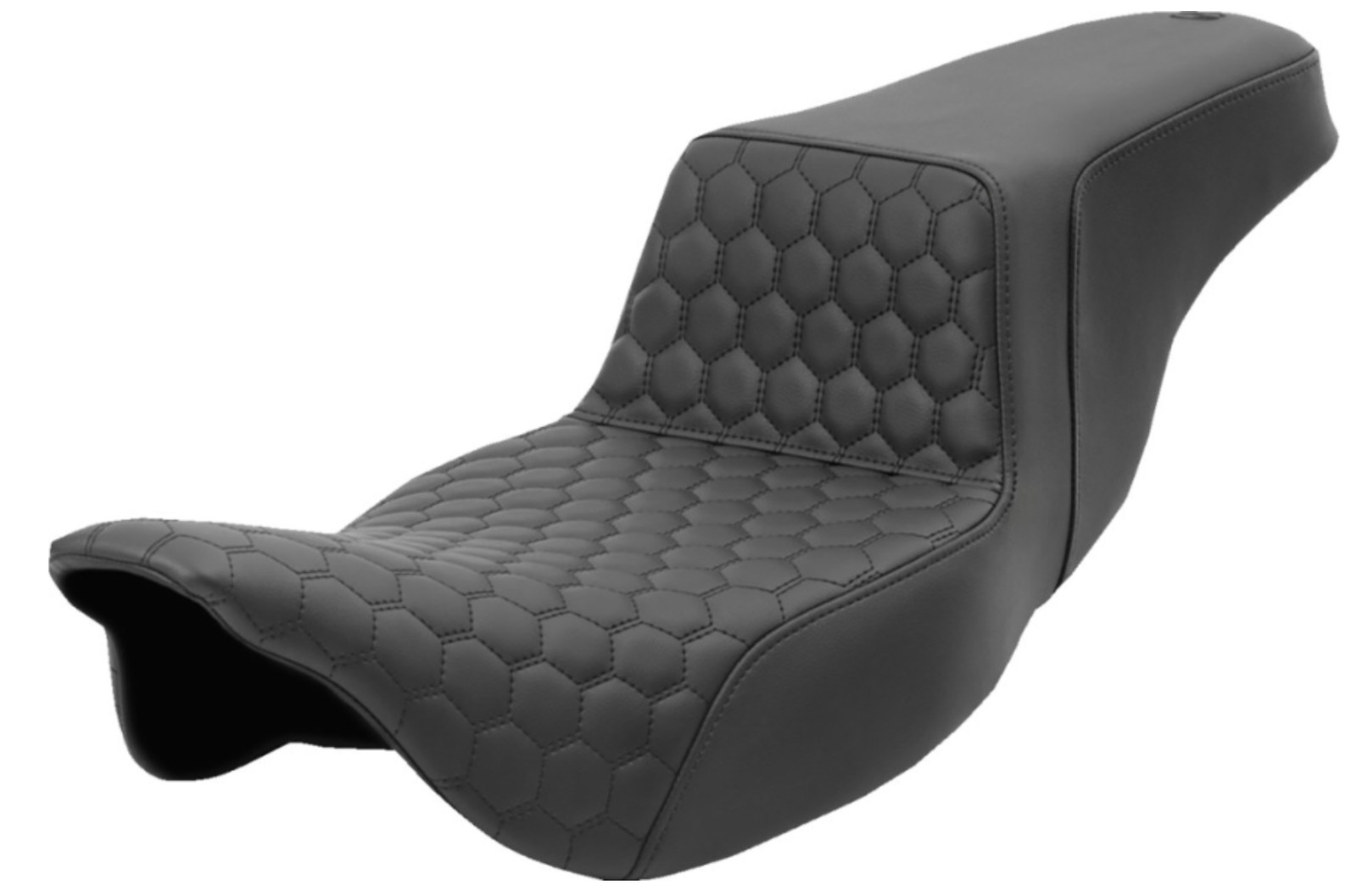 Saddlemen 808-07B-178 Step-Up Extended Reach Black Seat - HC Honeycomb Stitch Saddlemen 808-07B-178 Step-Up Extended Reach Black Seat - HC Honeycomb Stitch