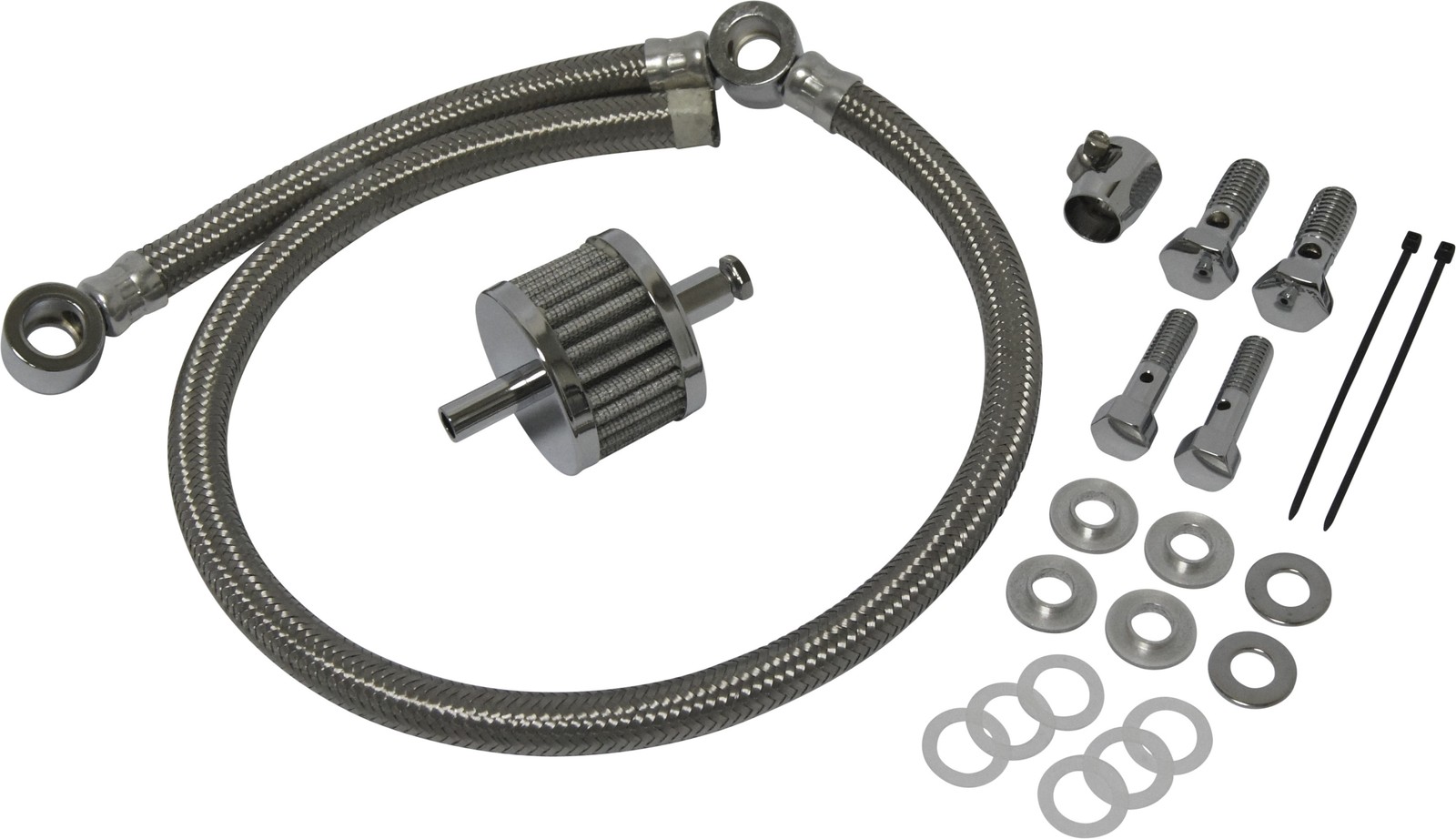 HARDDRIVE Crankcase Breather Hose Braid 34-125