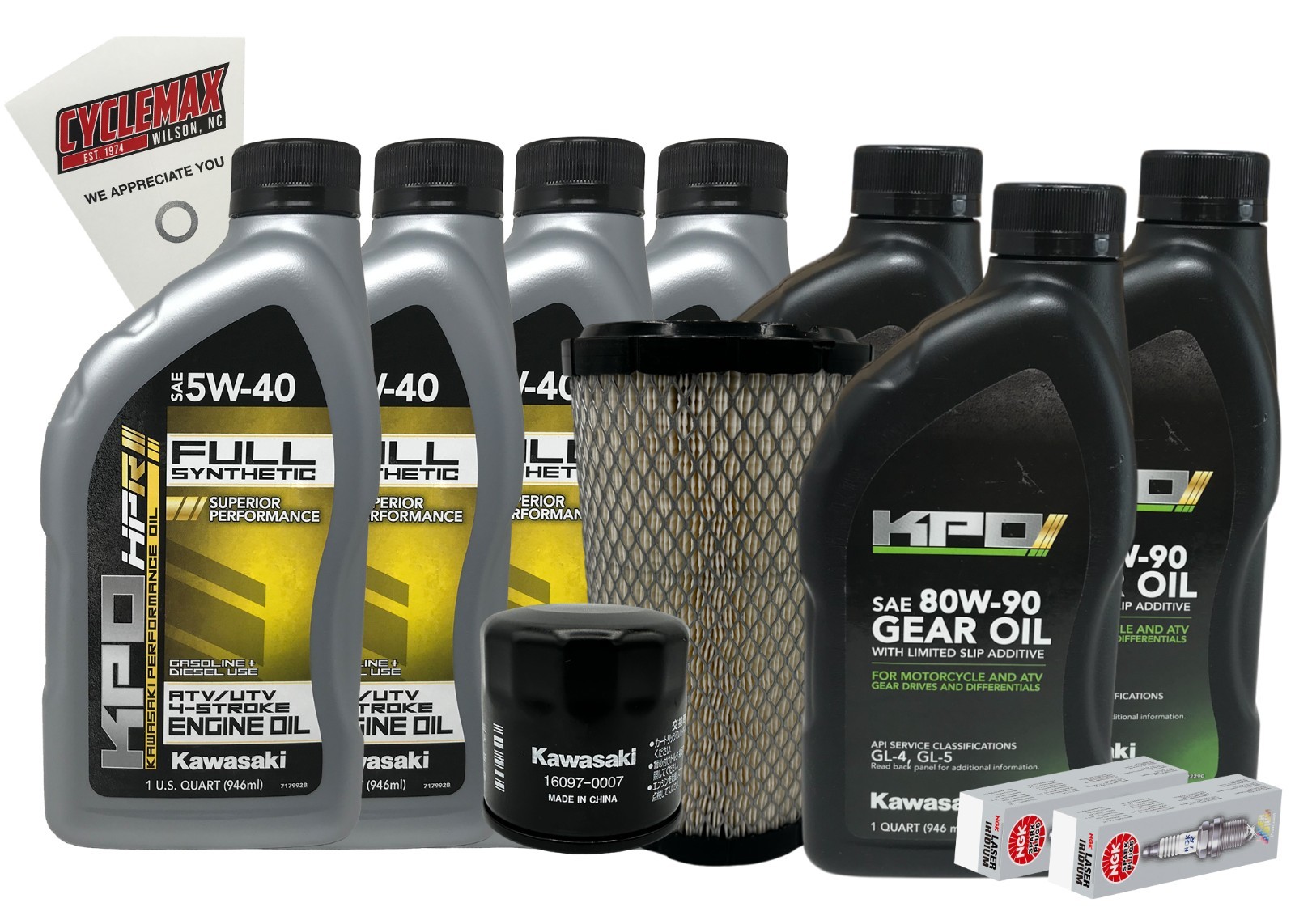 Cyclemax Full Synthetic Full Service Kit fits 2020-2023 Kawasaki Teryx KRX 1000 Cyclemax Full Synthetic Full Service Kit fits 2020-2023 Kawasaki Teryx KRX 1000