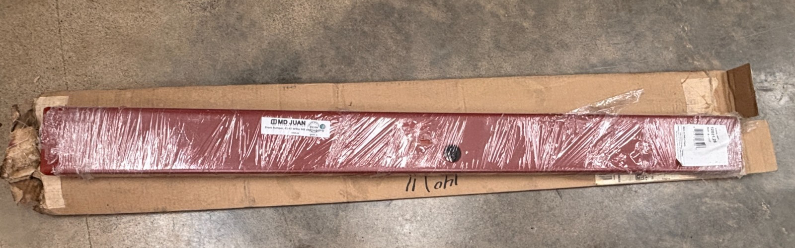NEW Omix 12021.26 Front Bumper for 1941-1945 Willys MB & Ford GPW Jeep NEW Omix 12021.26 Front Bumper for 1941-1945 Willys MB & Ford GPW Jeep