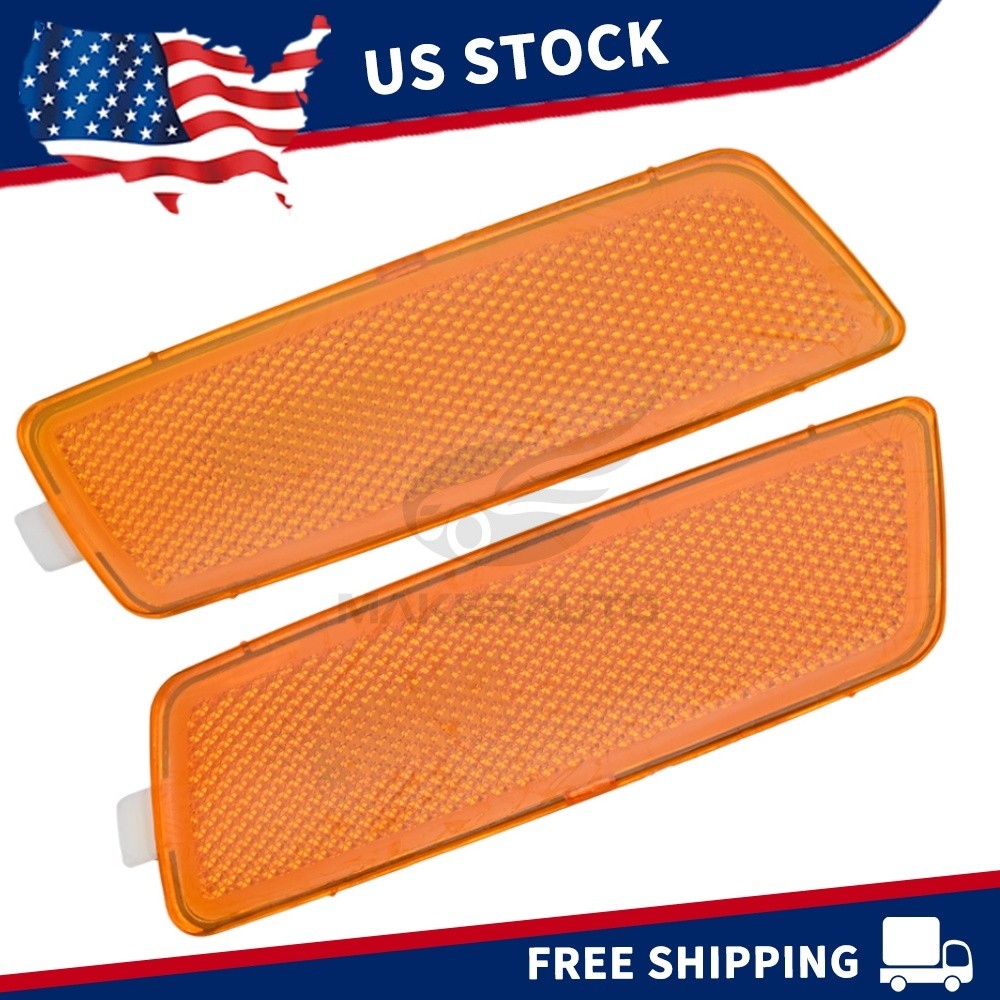 FRONT BUMPER SIDE MARKER SIGNAL LIGHT LAMP SET FOR 05-10 VW JETTA GEN5 06-09 GTI