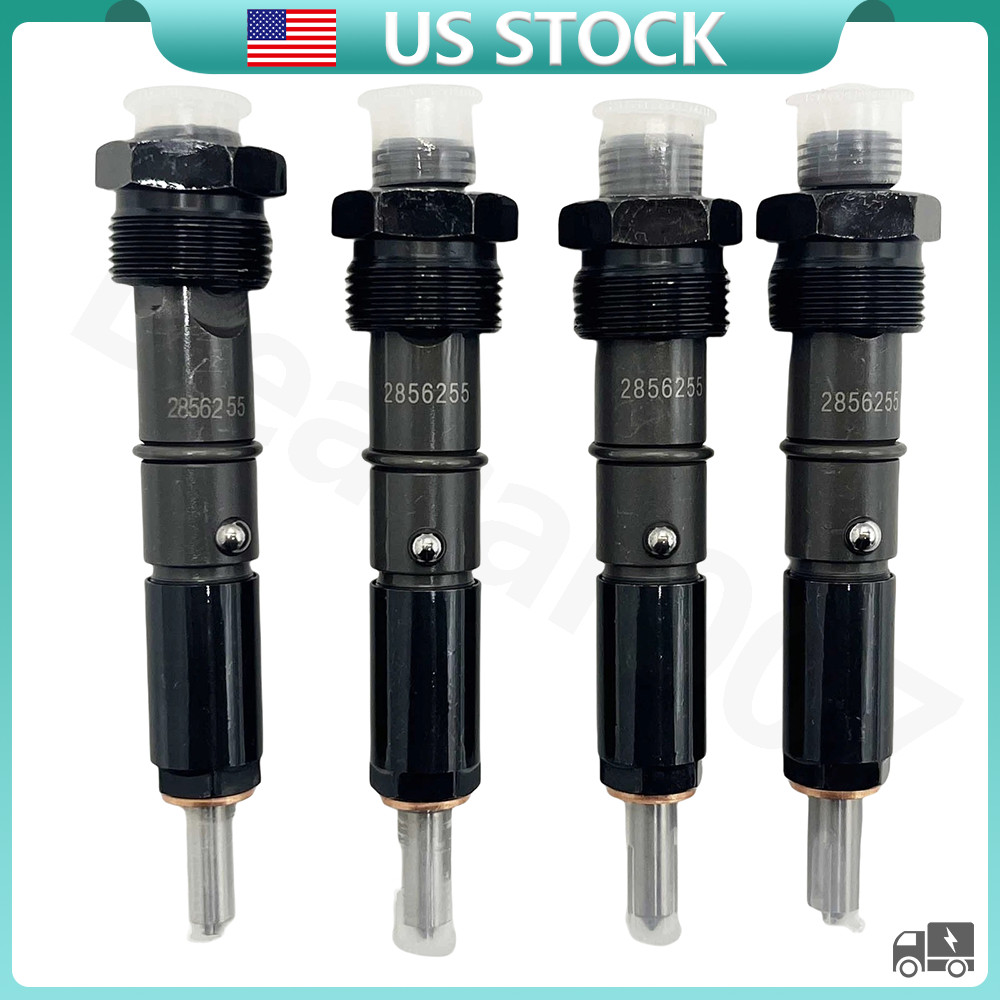 4x 2856255 Fuel Injector for Case Loader 440 440CT 450CT 465 580M 580N 586G 588G
